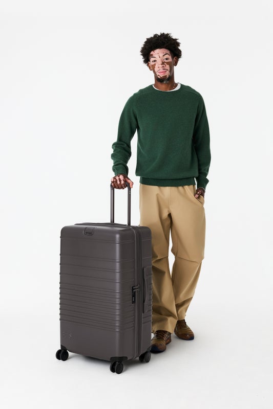 Resale The Large Check-In Roller in Charcoal