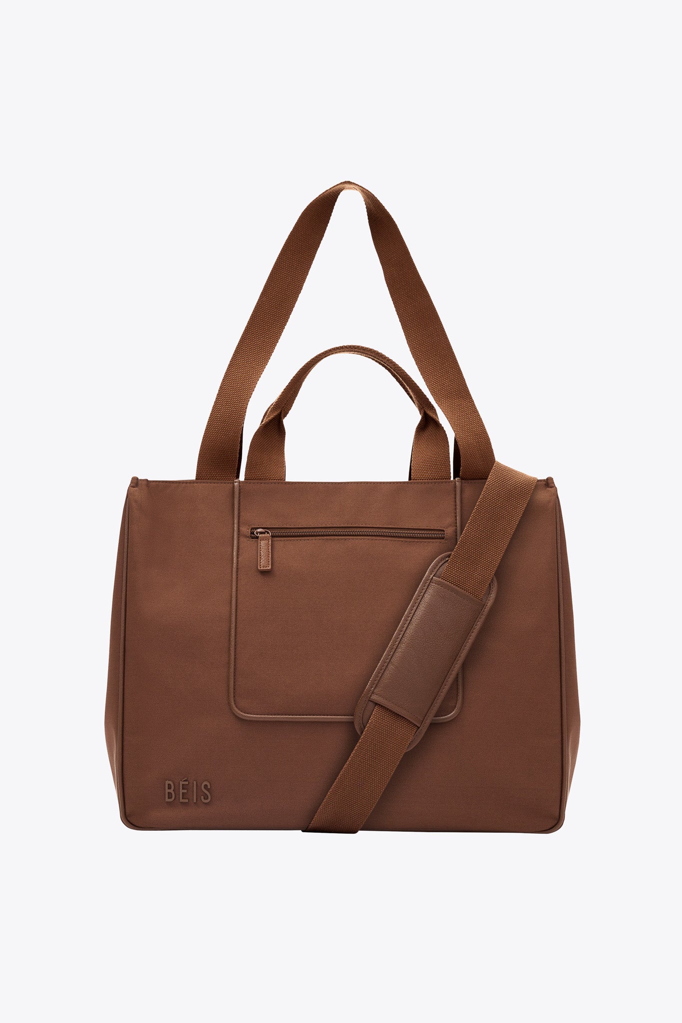 BÉIS 'The East To West Tote' in Maple Brown Recycled Carry-On