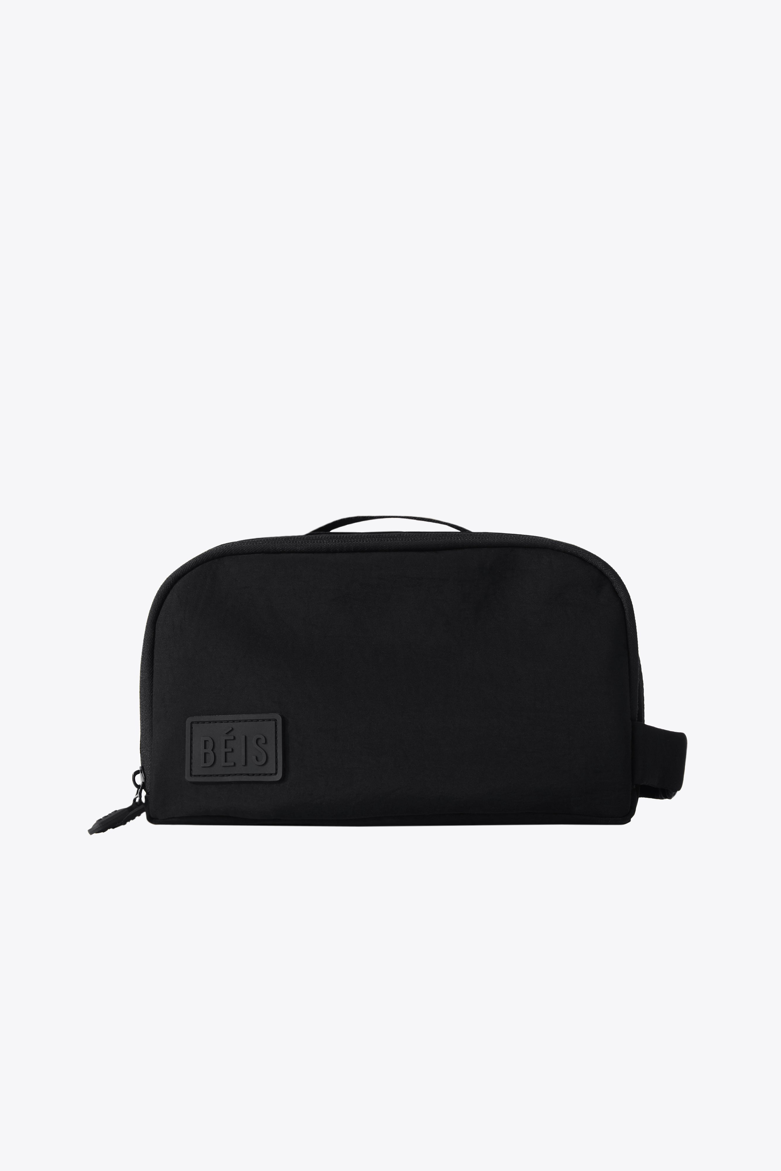 beis makeup travel bag The Small Cosmetic Pouch in Espresso brush holders NWT Beis x Wicked Toiletry