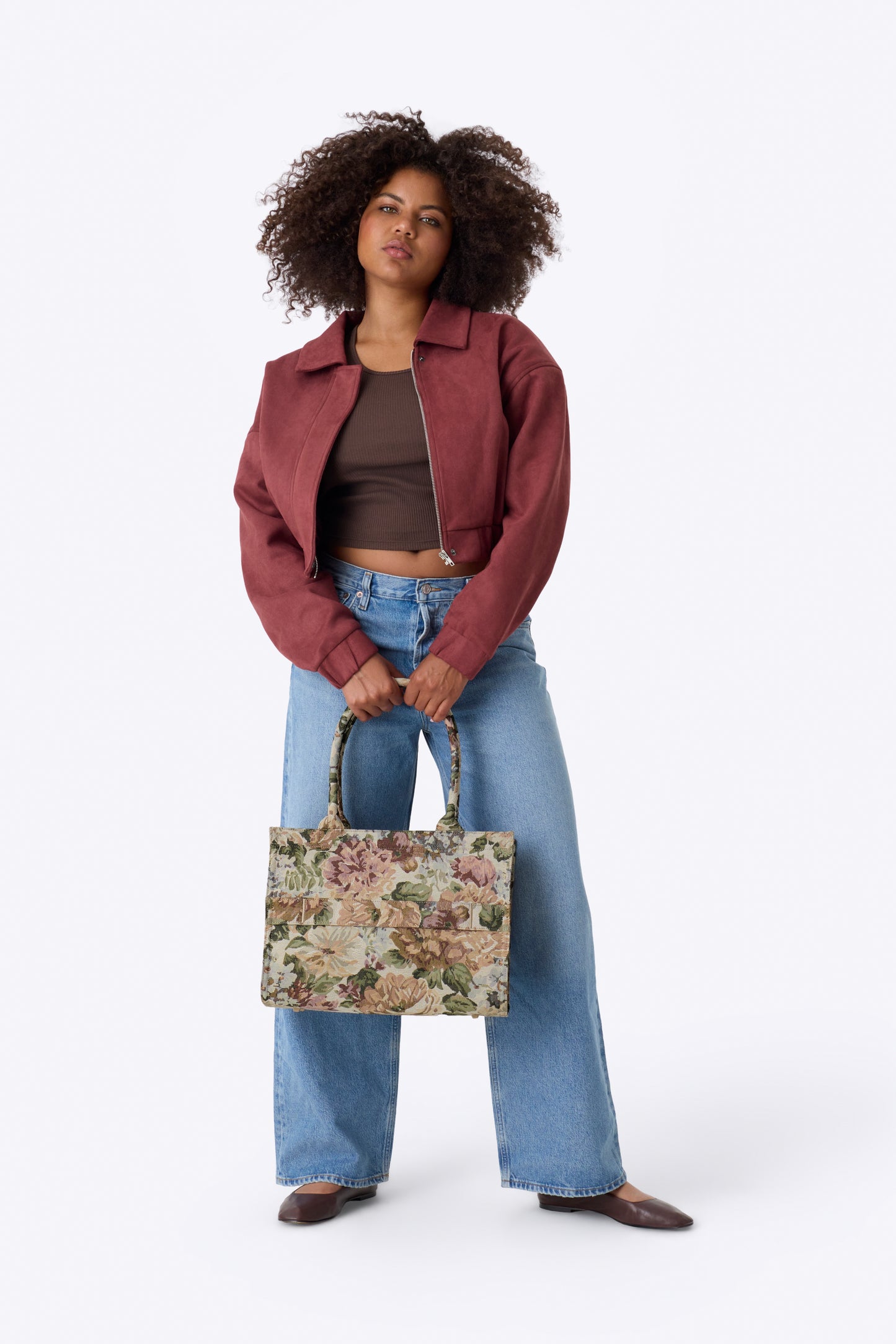 The Book Tote in Vintage Floral