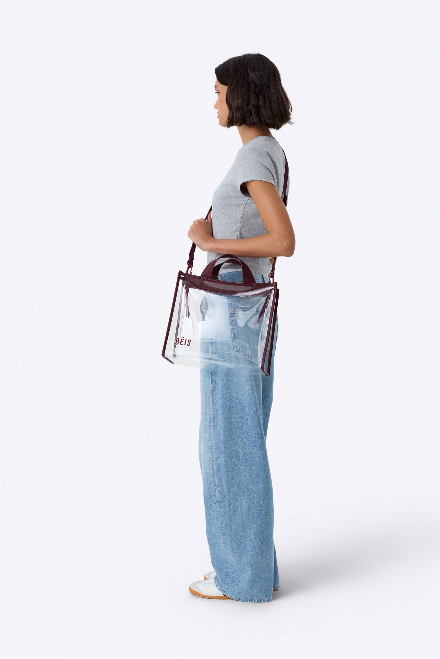 The Stadium Tote in Burgundy