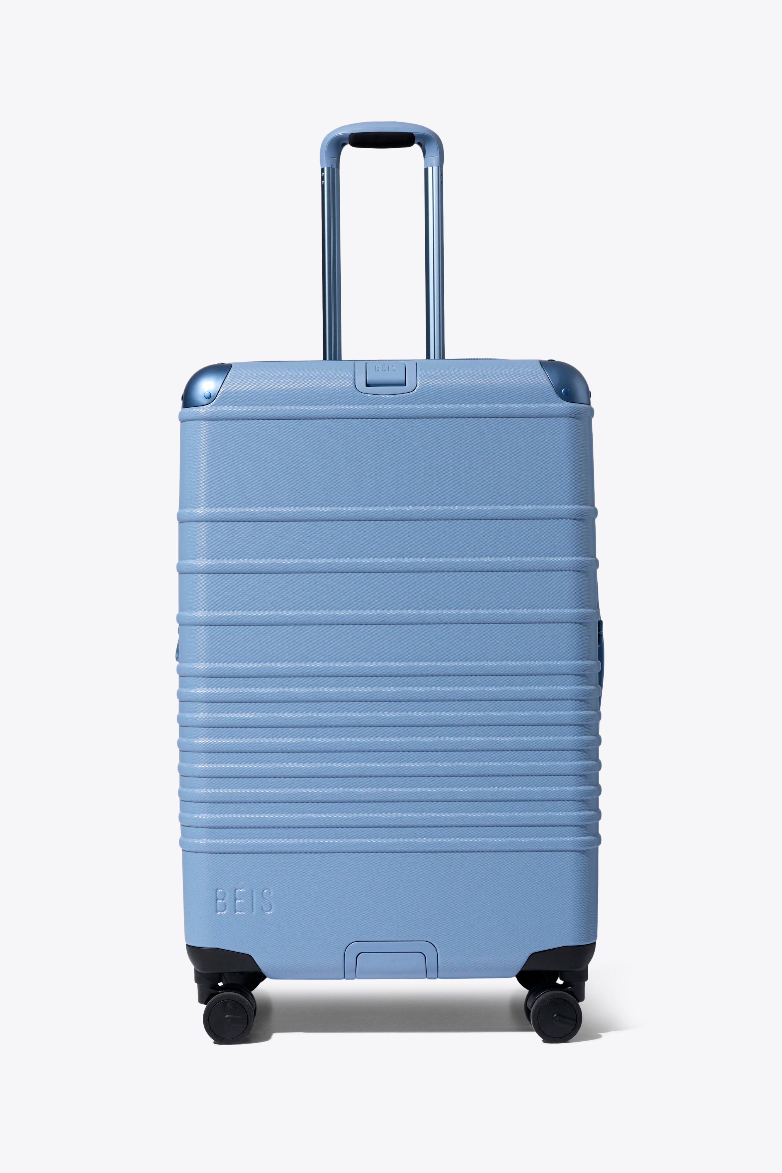 DEPT グレイッシュブルー キャリーバッグ BÉIS 'The Hybrid Check-In Roller' in Dusty Blue - Blue Hybrid