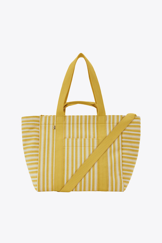 The Vacation Tote in Honey Stripe