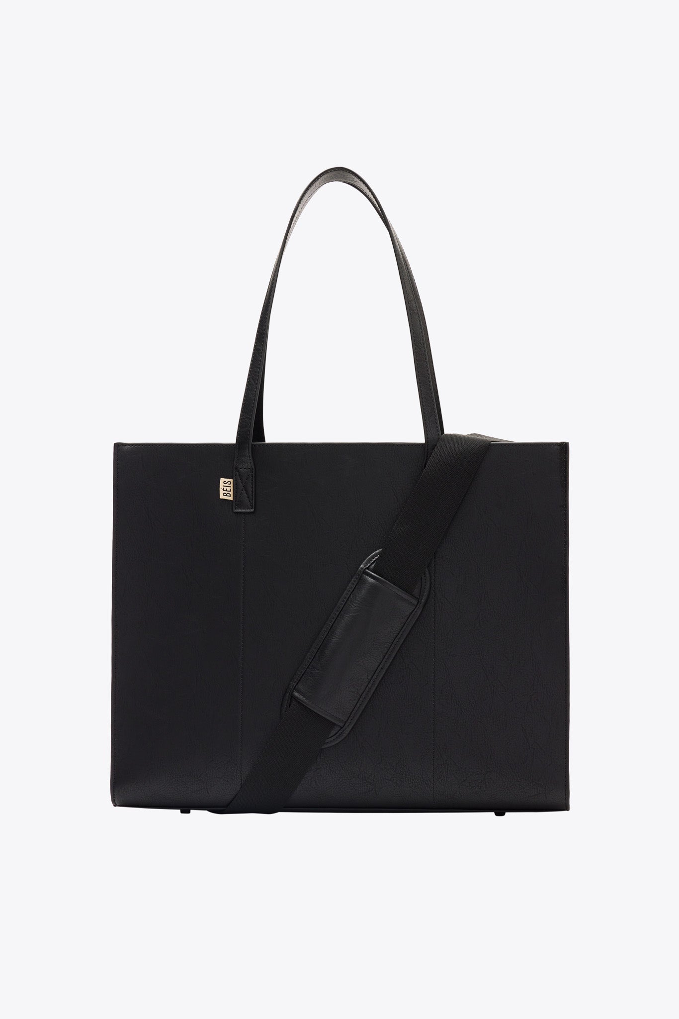 BÉIS ‘The Large Work Tote’ in Black - Womens Large Laptop Bag in Black