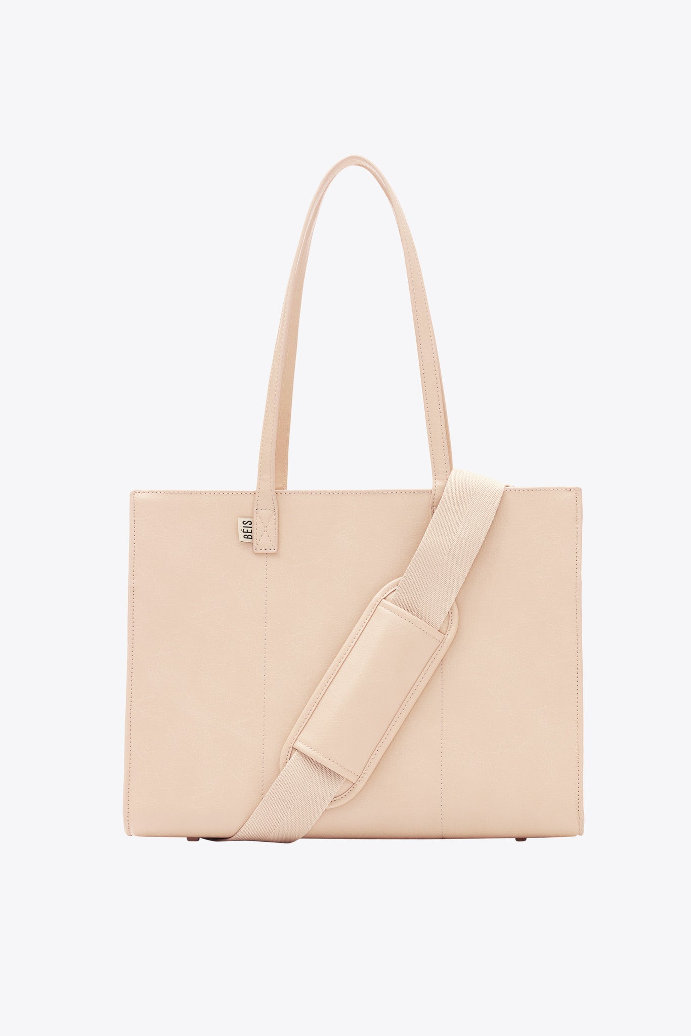 BÉIS 'The Work Tote' in Beige - Small Work Bag For Women & Laptop Tote Bag