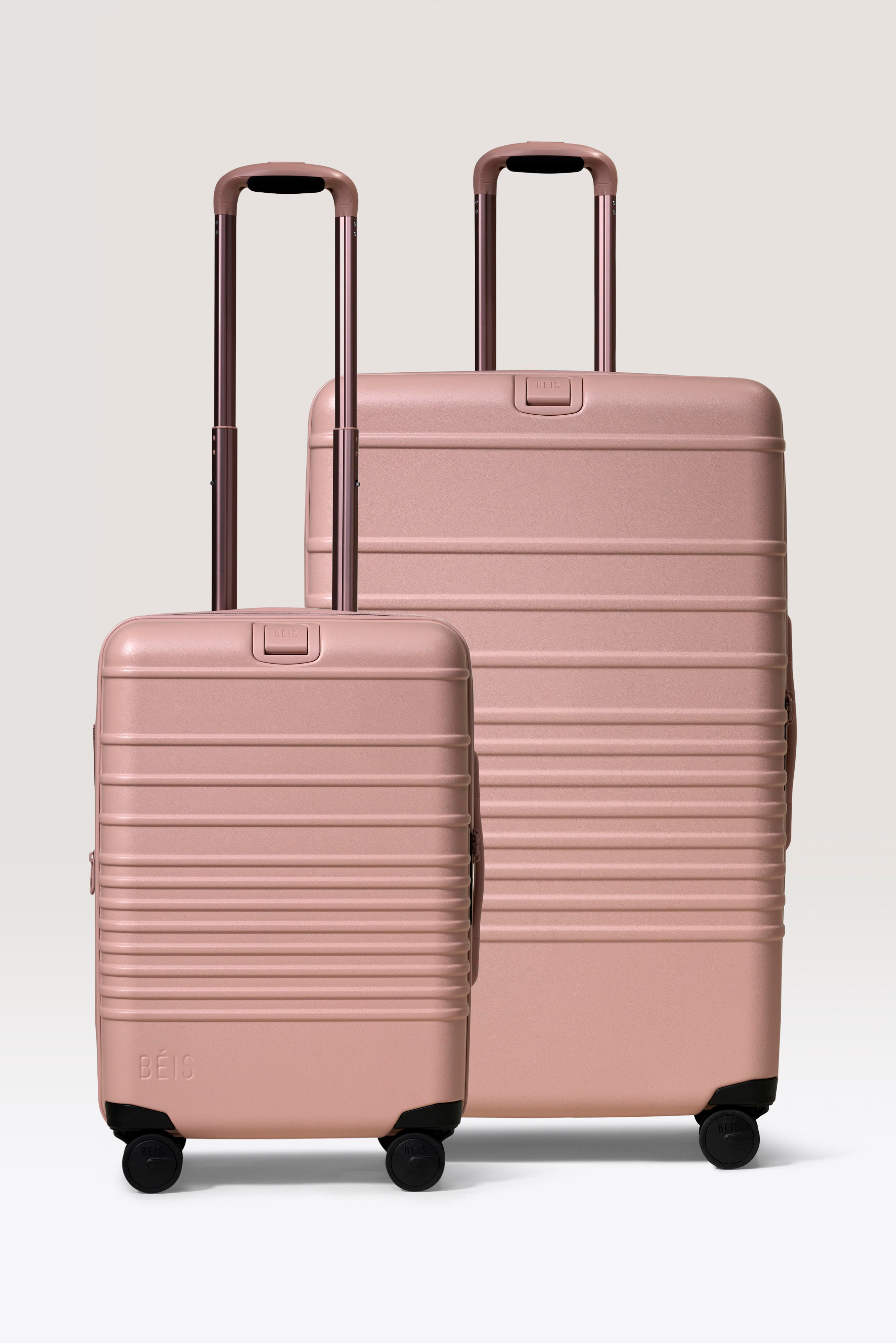 BÉIS 'The NEW Luggage Starter Set' in Atlas Pink