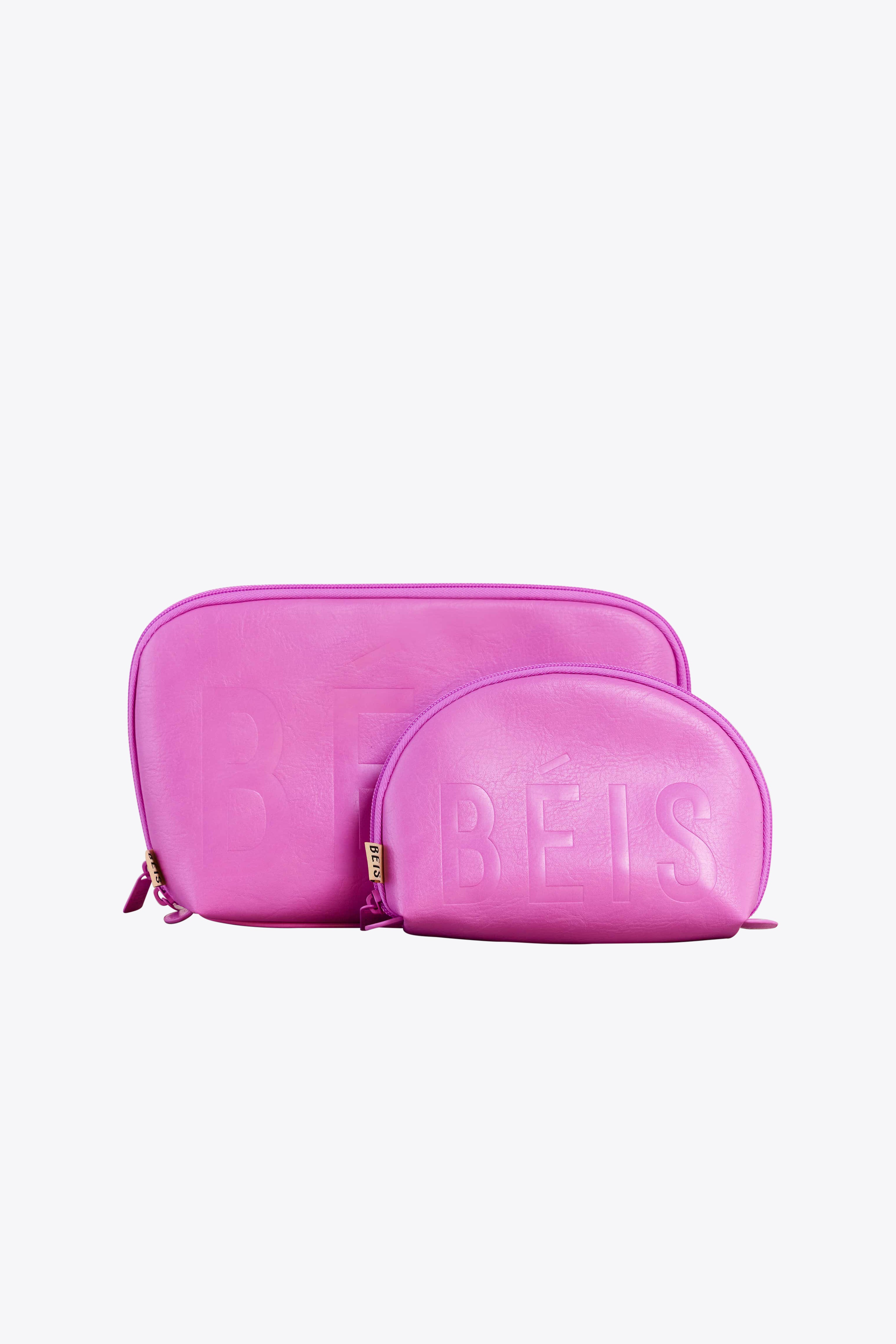 Béis Travel The Cosmetic Pouch Set in Pink