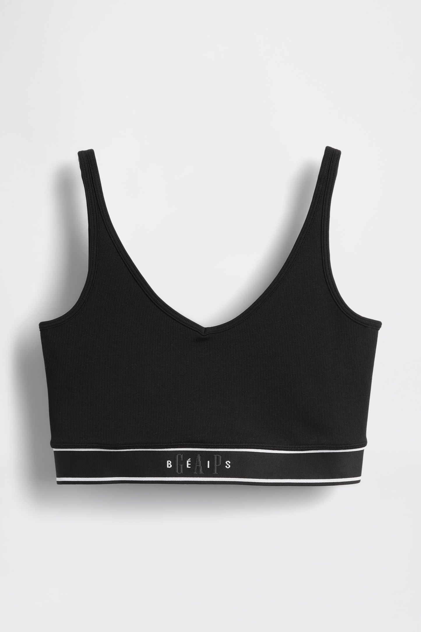 GAP X BEIS Seamless Logo Top in Black