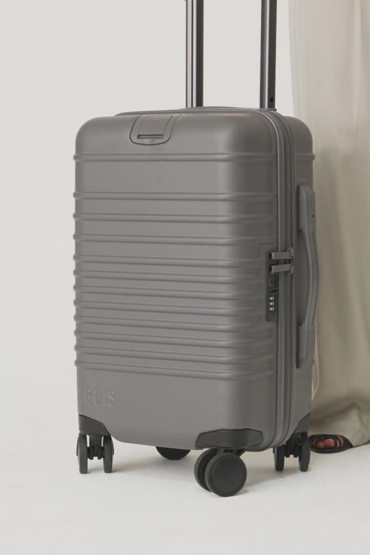 The Small Carry-On Roller in Charcoal
