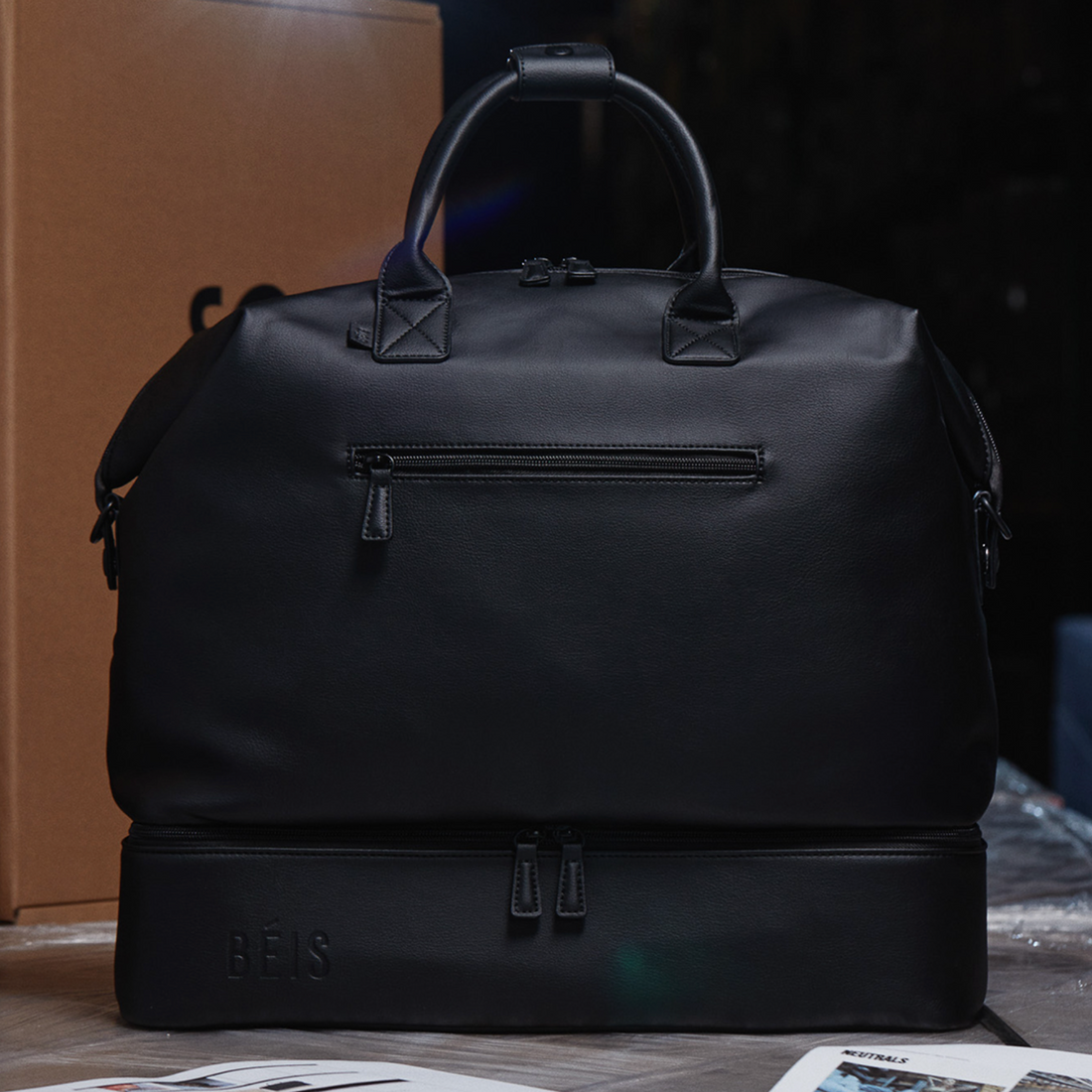 Beis cactus leather tote Clearance