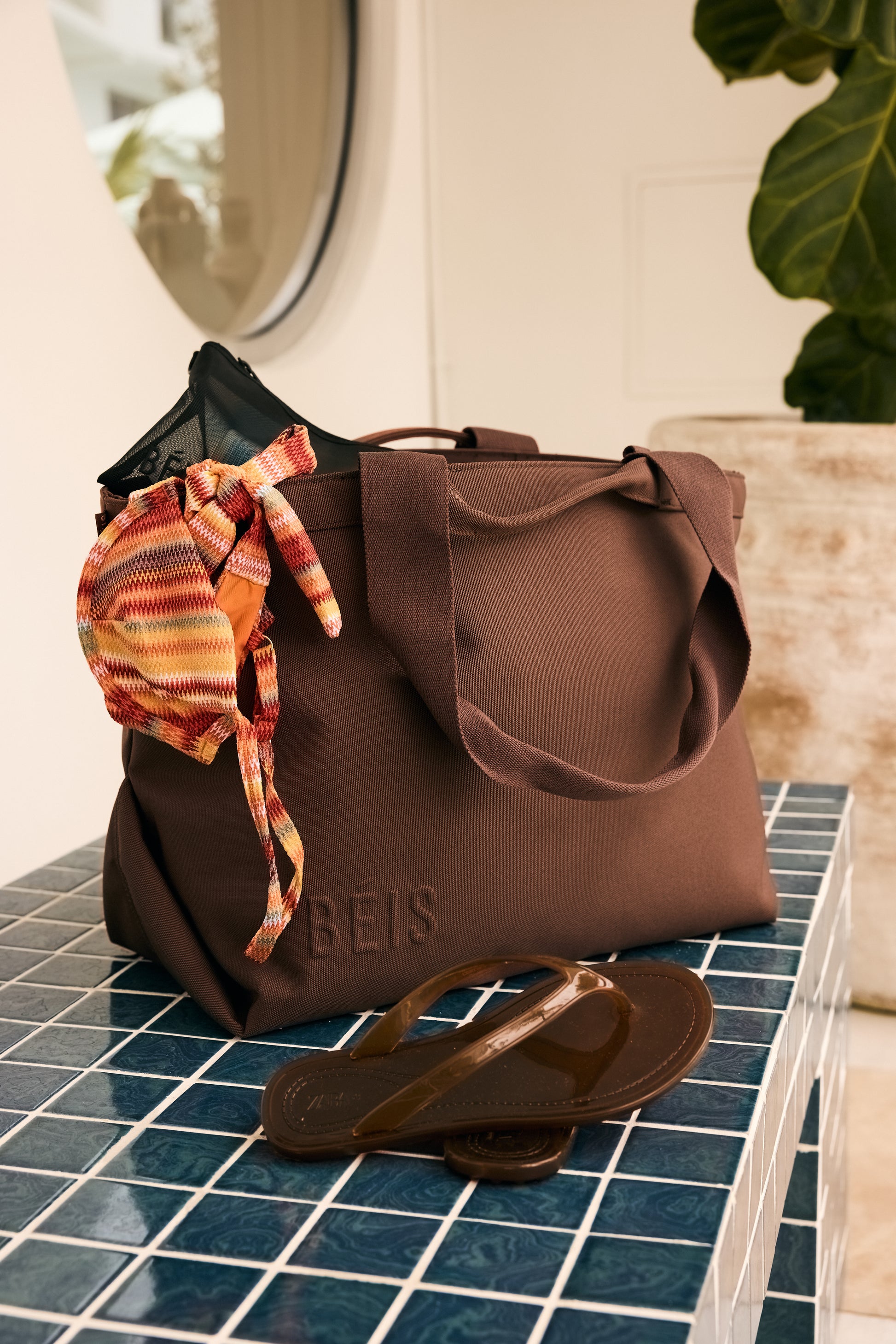 BEIS The Travel Tote in Brown