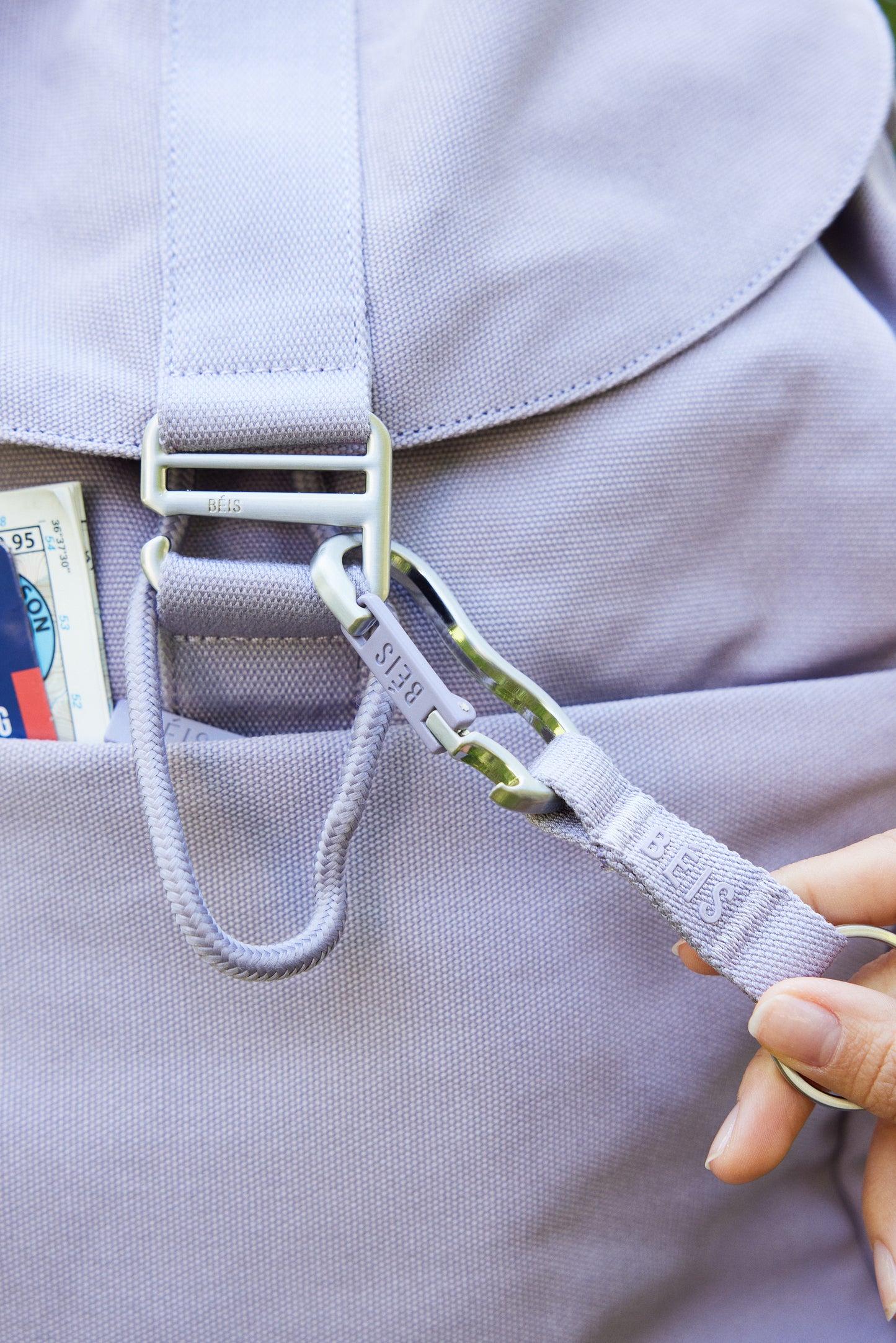 The Carabiner in Lavender