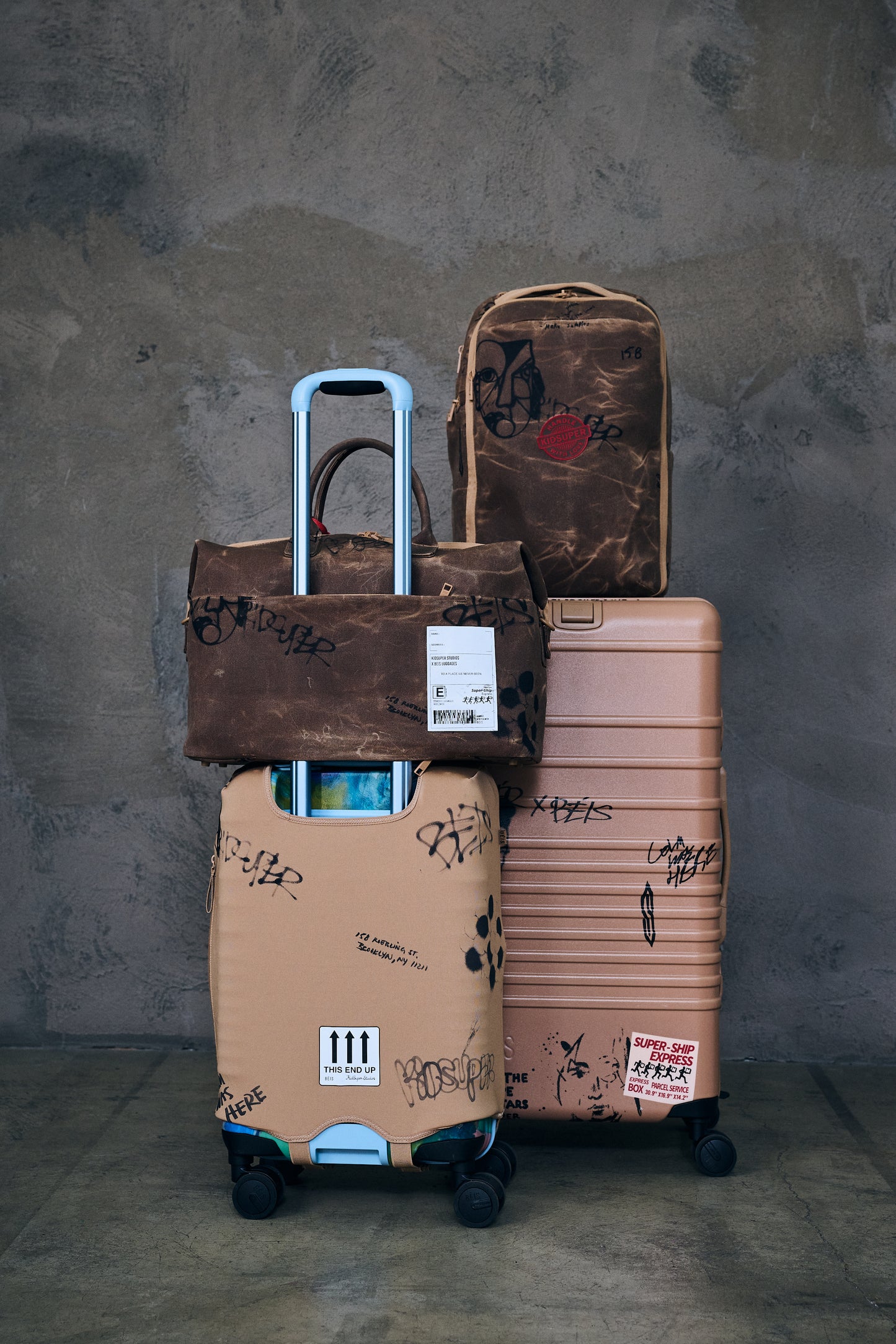 BÉIS x KidSuper The Trunk Check-In Roller in Cargo