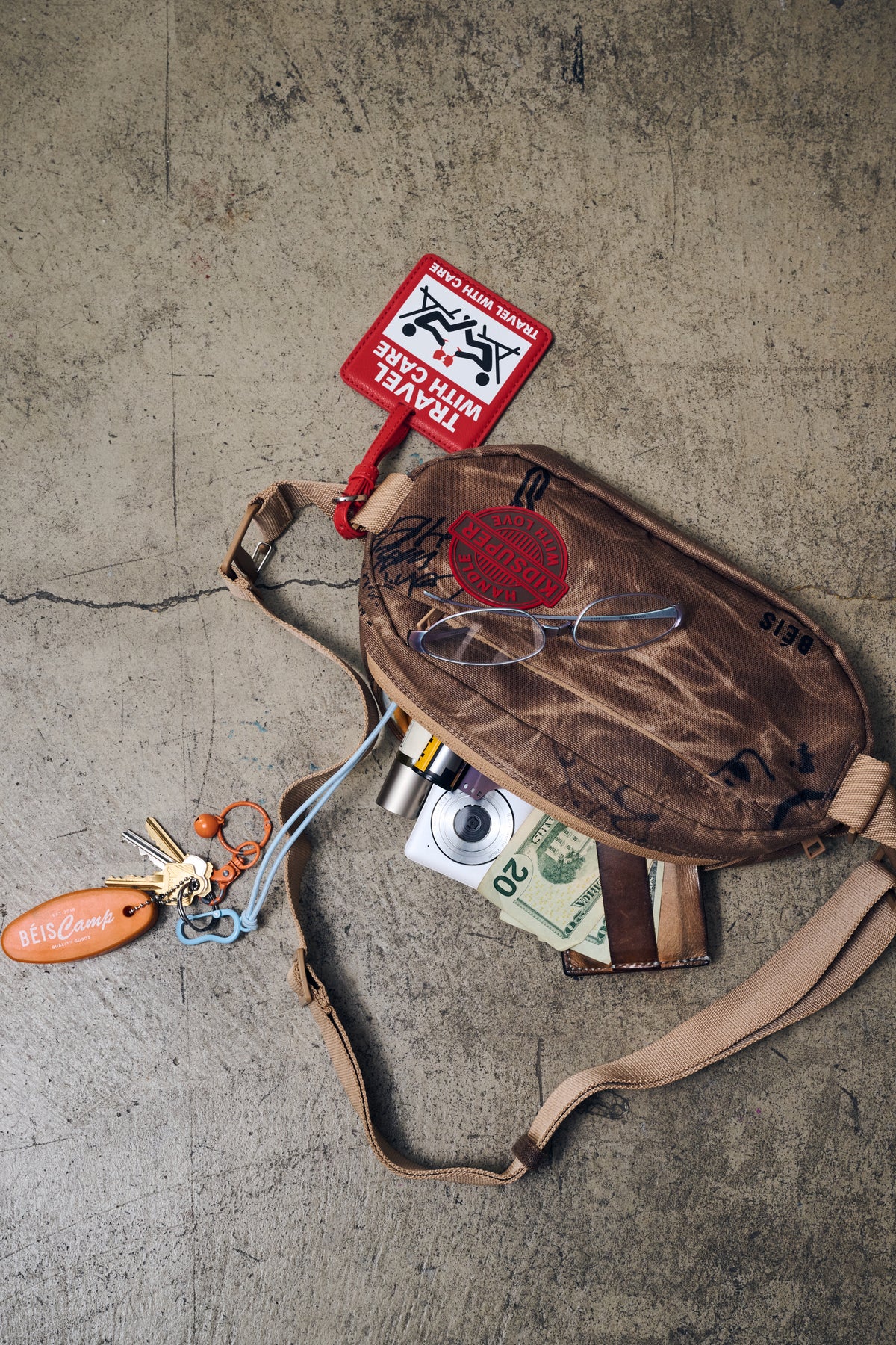 BÉIS x KidSuper The Pro Travel Crossbody in Cargo