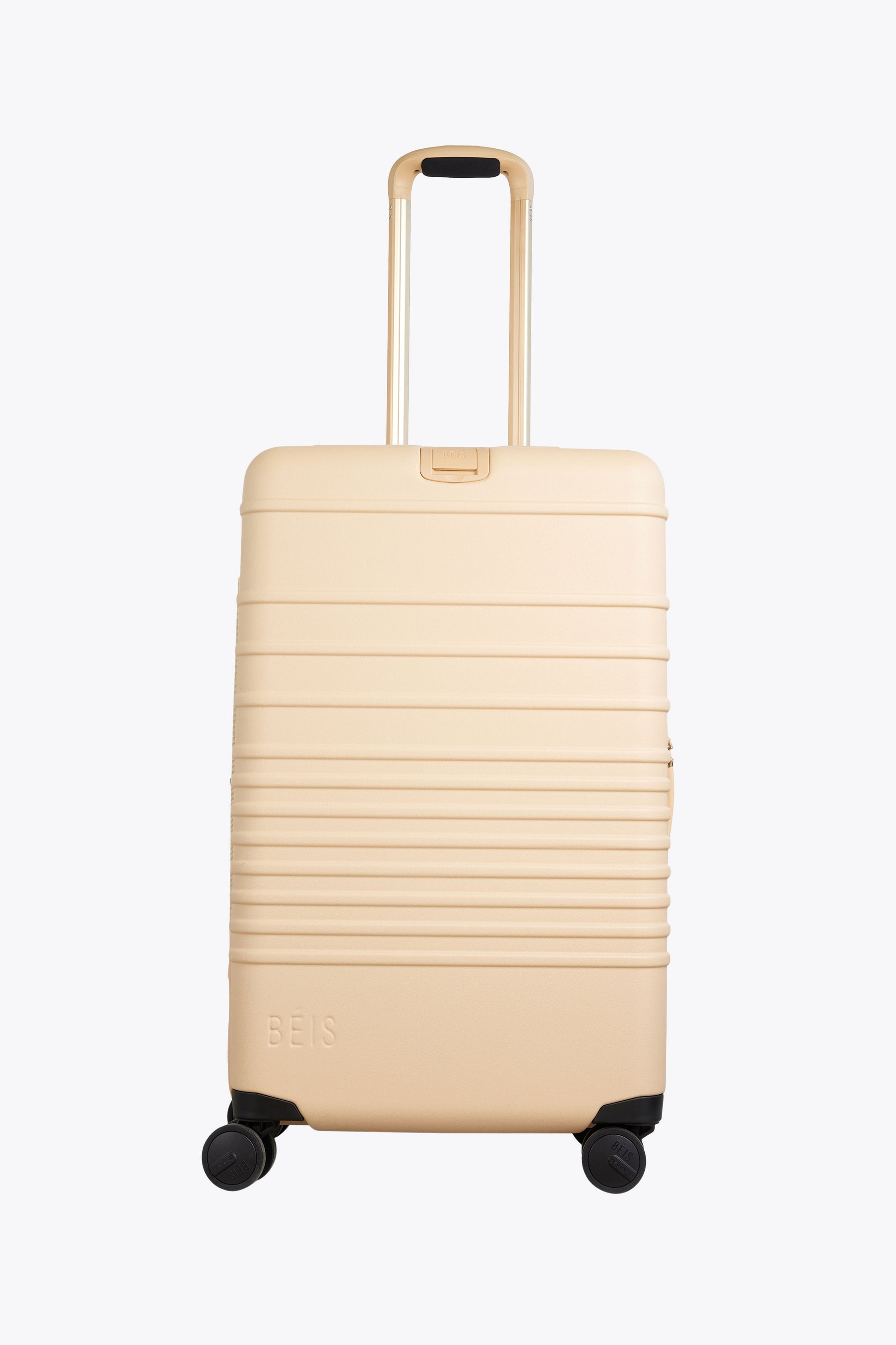 BÉIS 'The 26 Check-In Roller' in Beige - 26 Inch Rolling Luggage