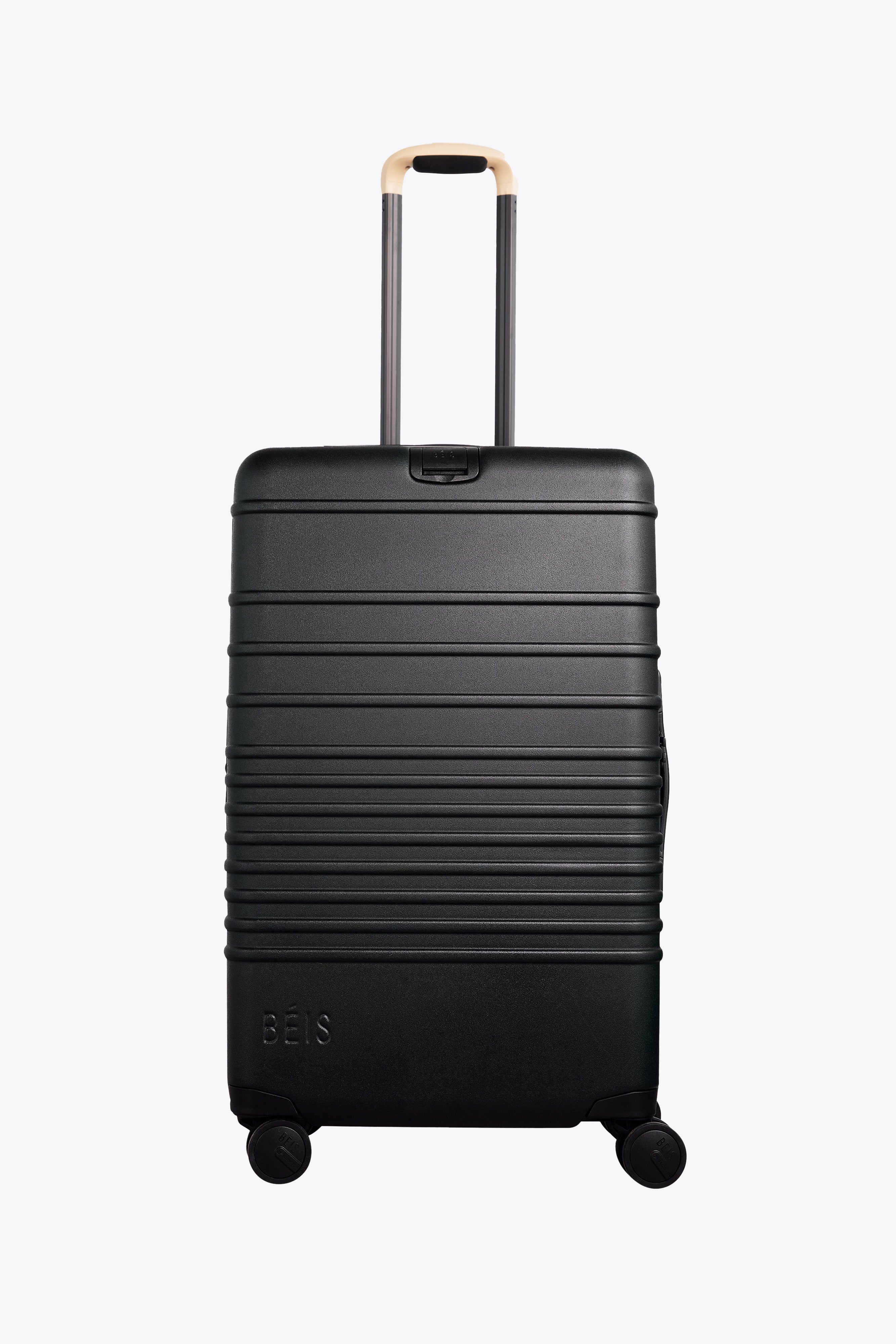 BÉIS 'The Medium Check-In Roller' in Black - Black 26 inch Medium Rolling Luggage & Checked Suitcase