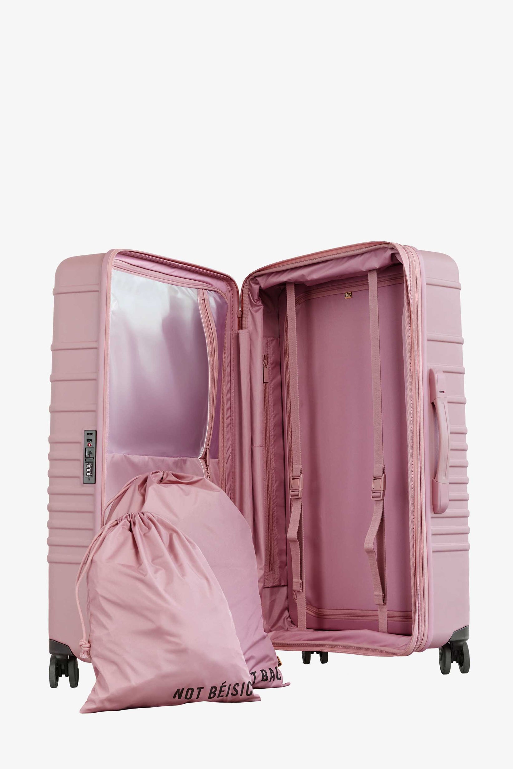 BÉIS 'The Large Check-In Roller' in Atlas Pink - 29 inch Check in Pink ...
