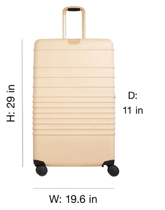 BÉIS 'The Carry-On Roller' in Beige - 21 Carry On Rolling Luggage