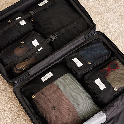 BÉIS 'The Packing Cubes' in Black - Travel Packing Cubes & Compression  Packing Cubes