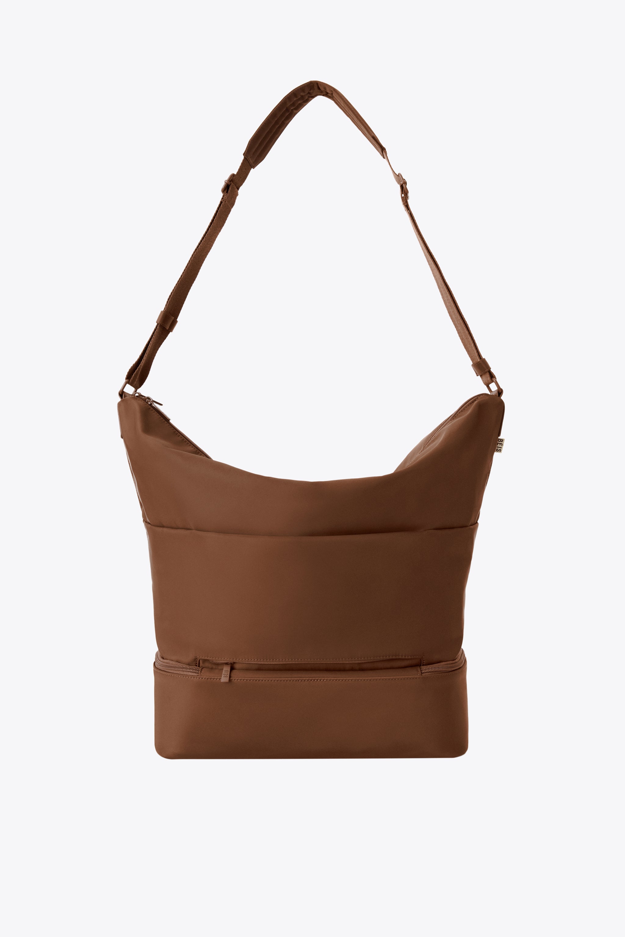 BÉIS 'Crescent Weekender' in Maple - Brown Crescent Weekender Tote Bag ...