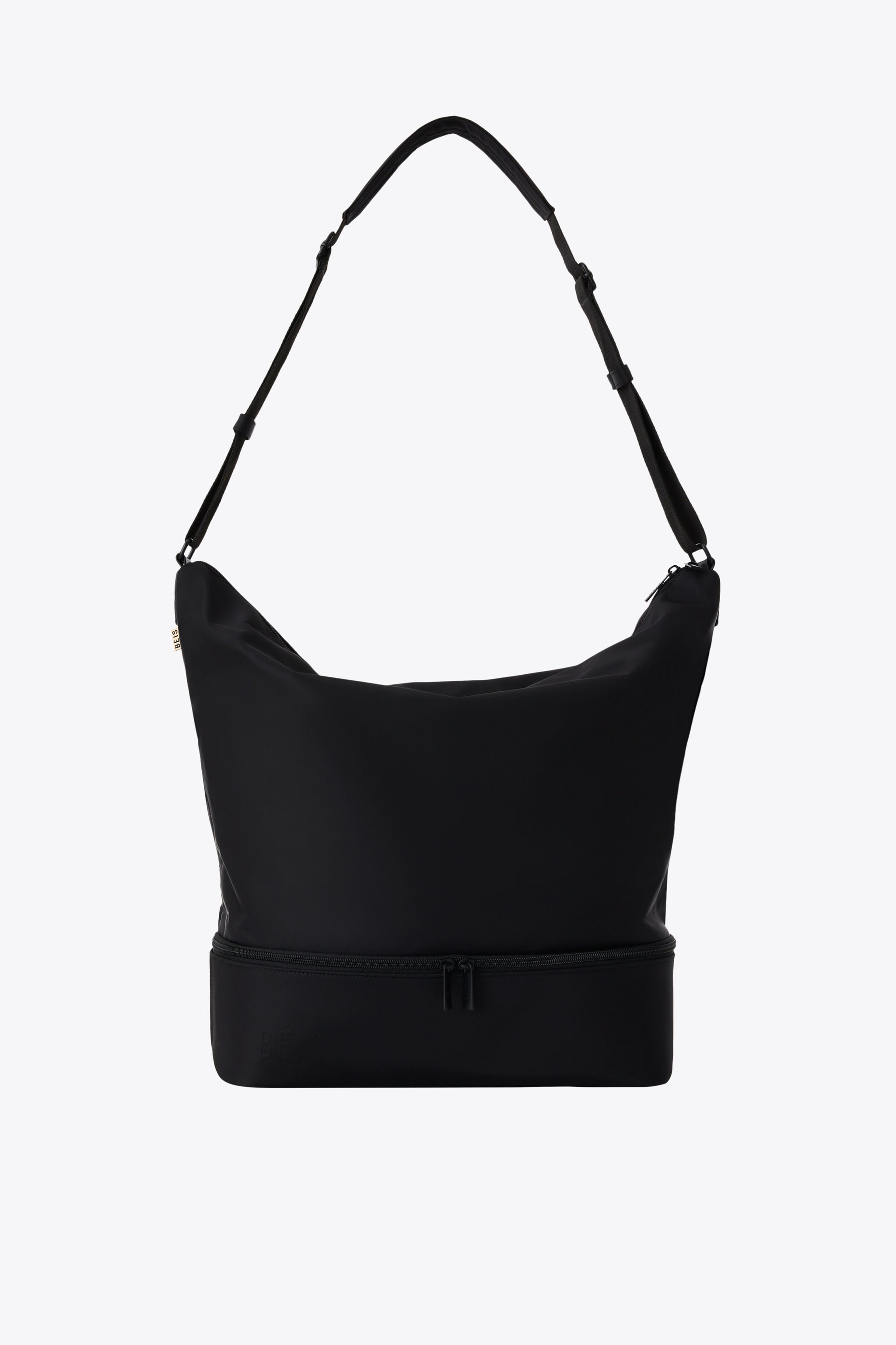 BÉIS 'Crescent Weekender' in Black - Black Crescent Weekender Tote Bag ...