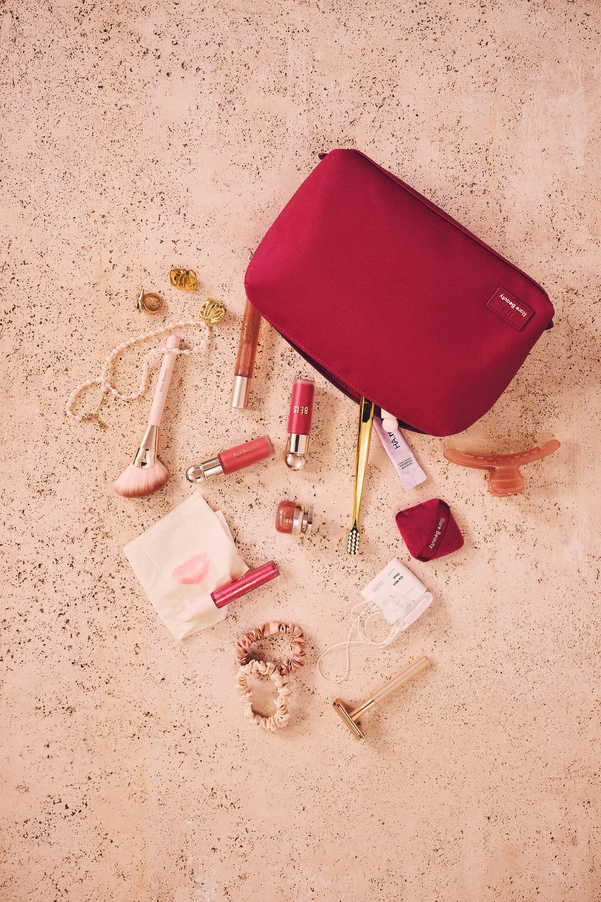 BÉIS x Rare Beauty The Medium Cosmetic Pouch in Limitless