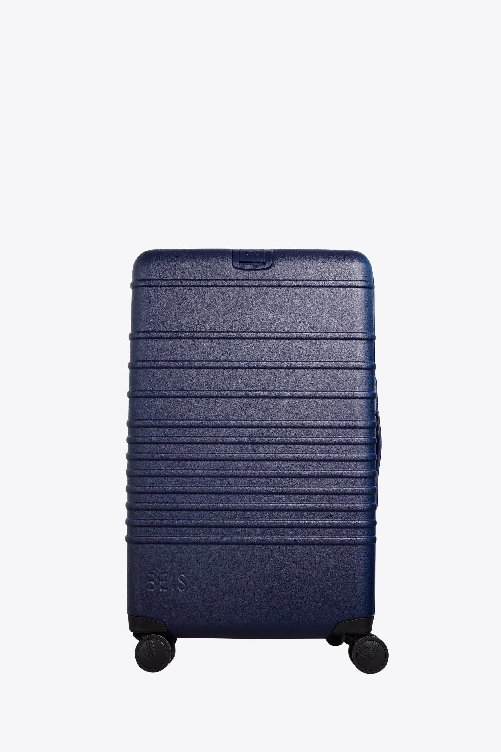 BÉIS 'The Medium Check-In Roller' in Navy - Navy Blue 26 inch Medium Rolling Luggage & Checked ...