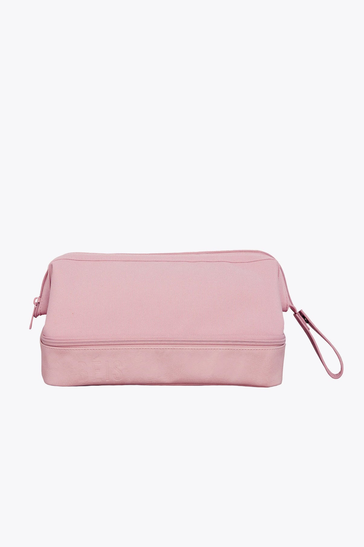 BÉIS 'The Dopp Kit' In Atlas Pink - Pink Travel Toiletry Bag & Toiletry Kit