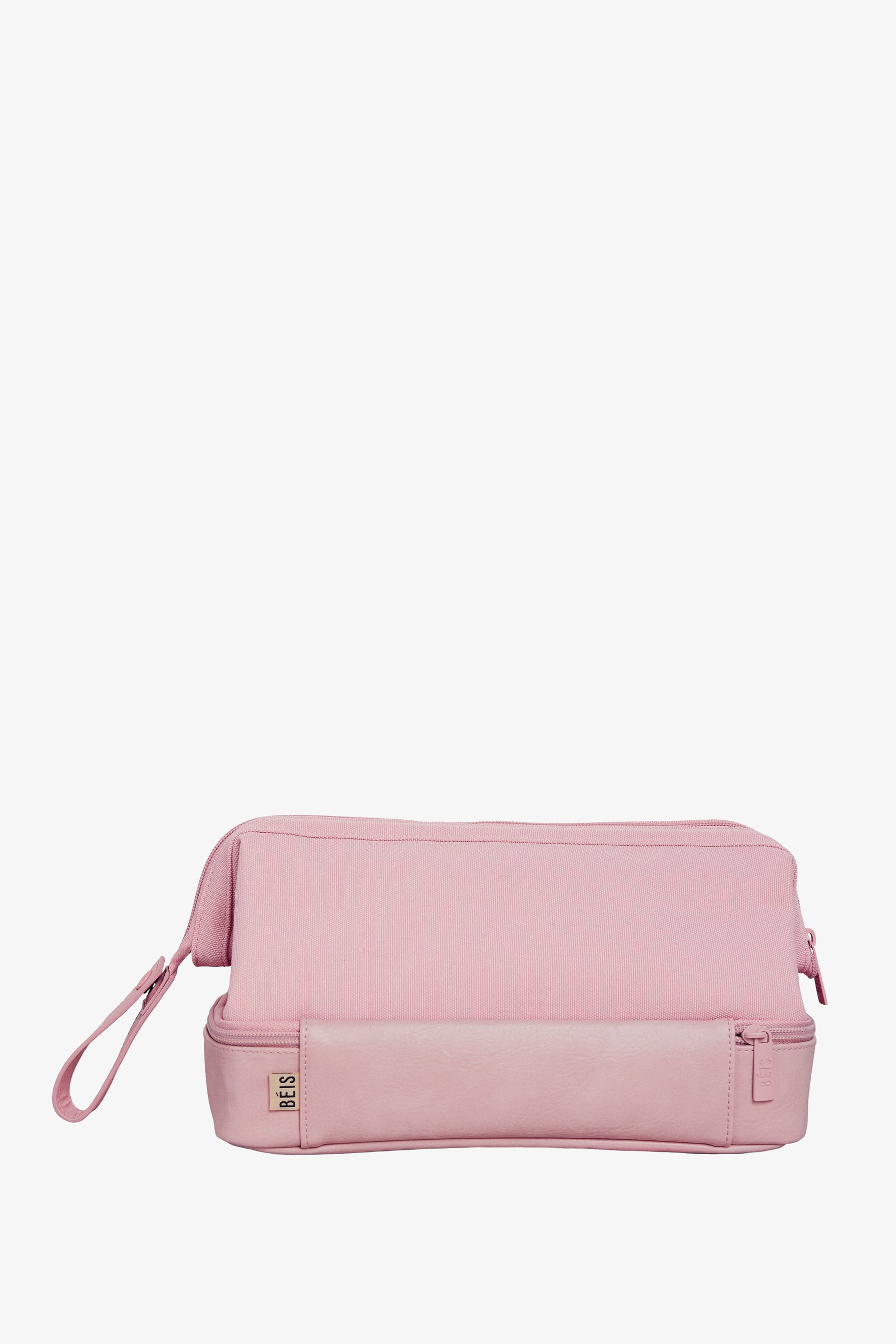 BÉIS 'The Dopp Kit' In Atlas Pink - Pink Travel Toiletry Bag & Toiletry Kit