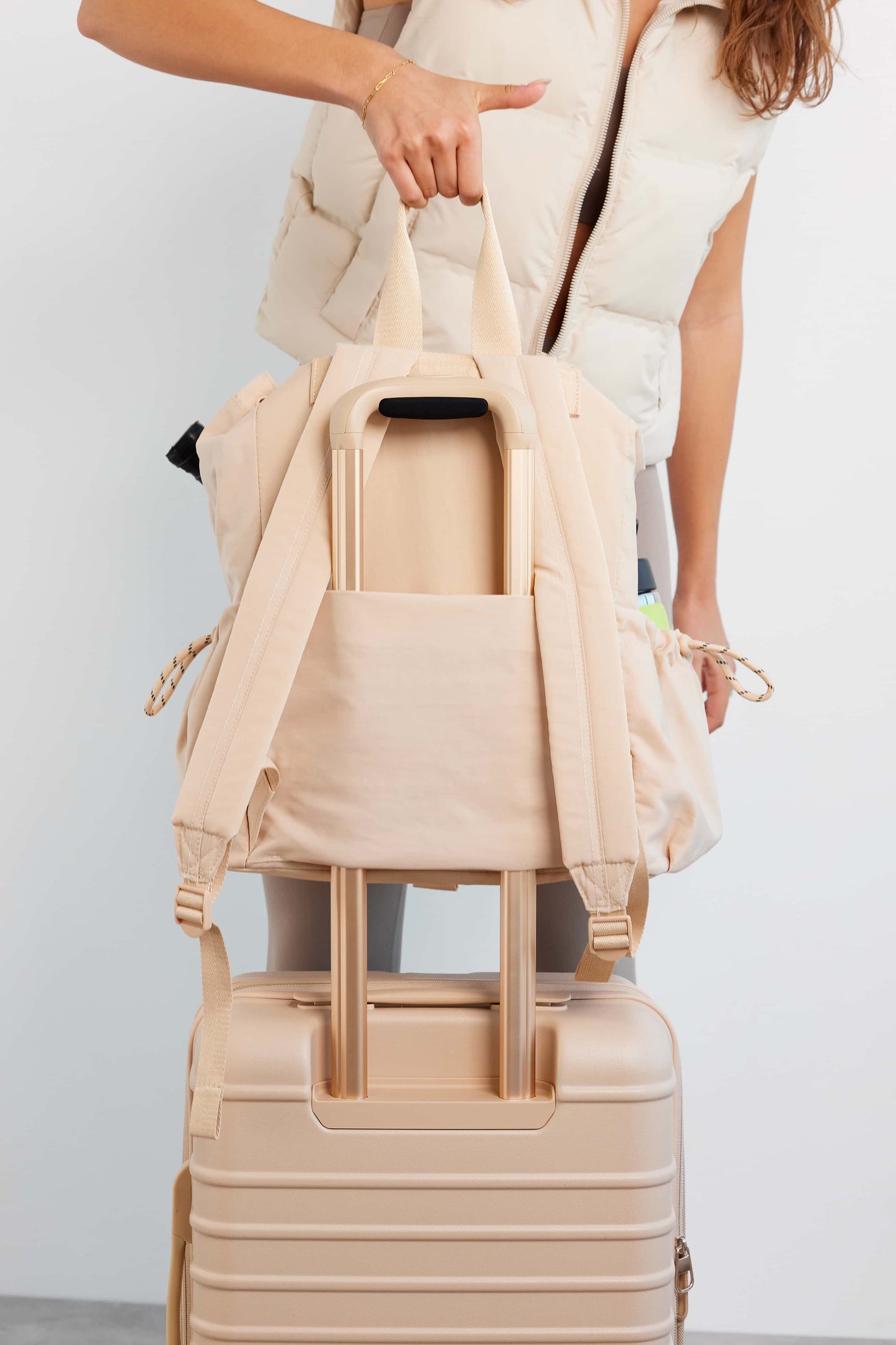 Resale The Sport Backpack in Beige