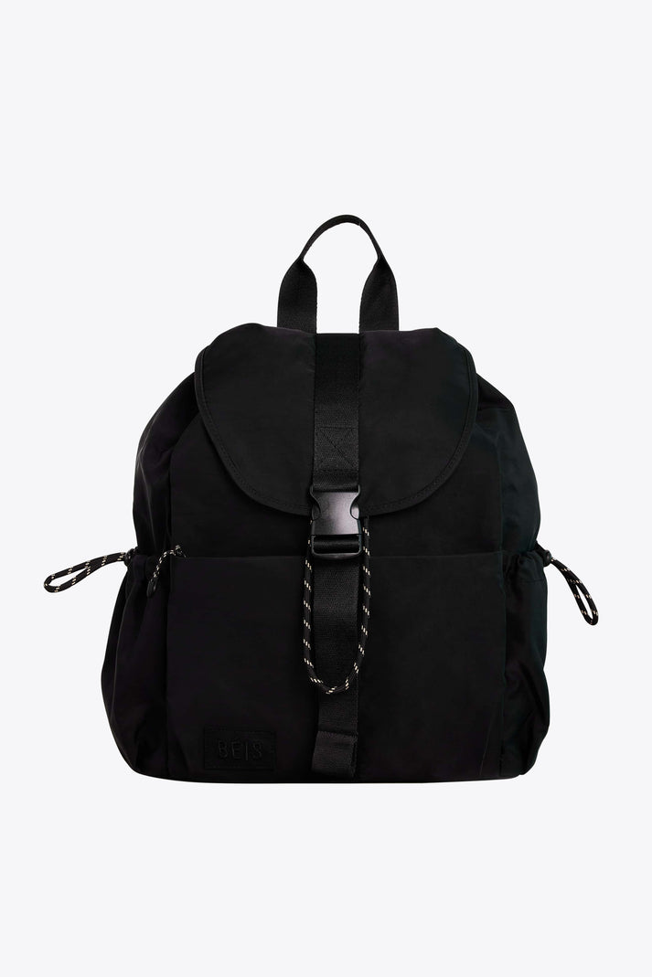 BÉIS 'The Sport Backpack' in Black - Chic Tennis Inspired Backpack