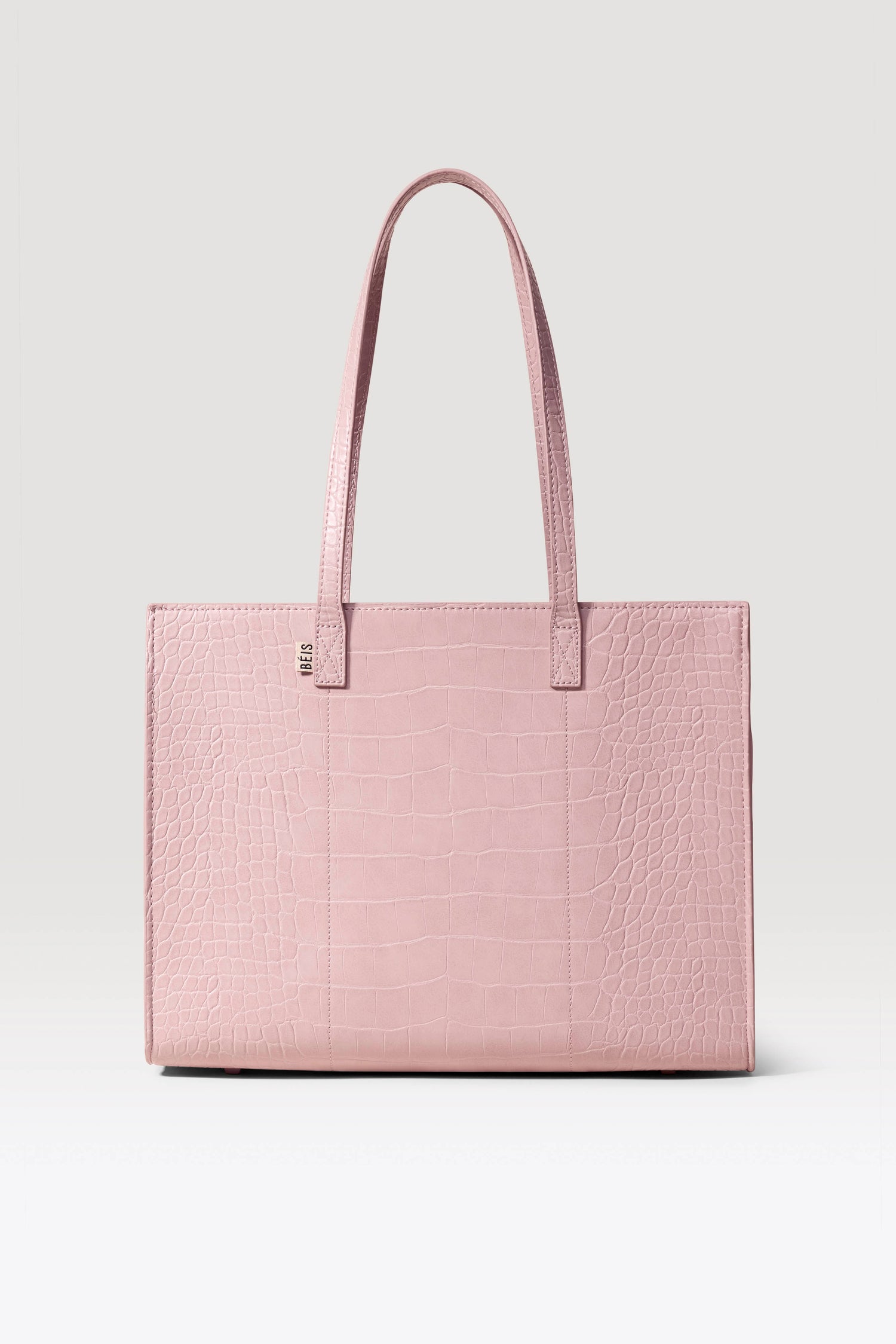 The Work Totes in Atlas Pink Croc