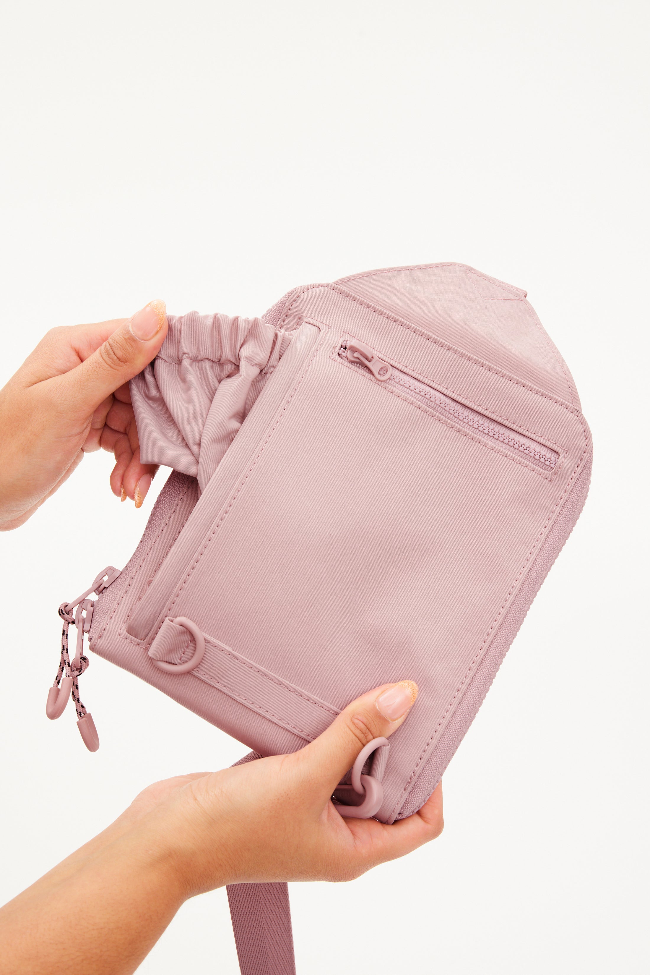 BÉIS 'The Sport Sling' in Atlas Pink - Pink Crossbody Athletic Gym Bag ...