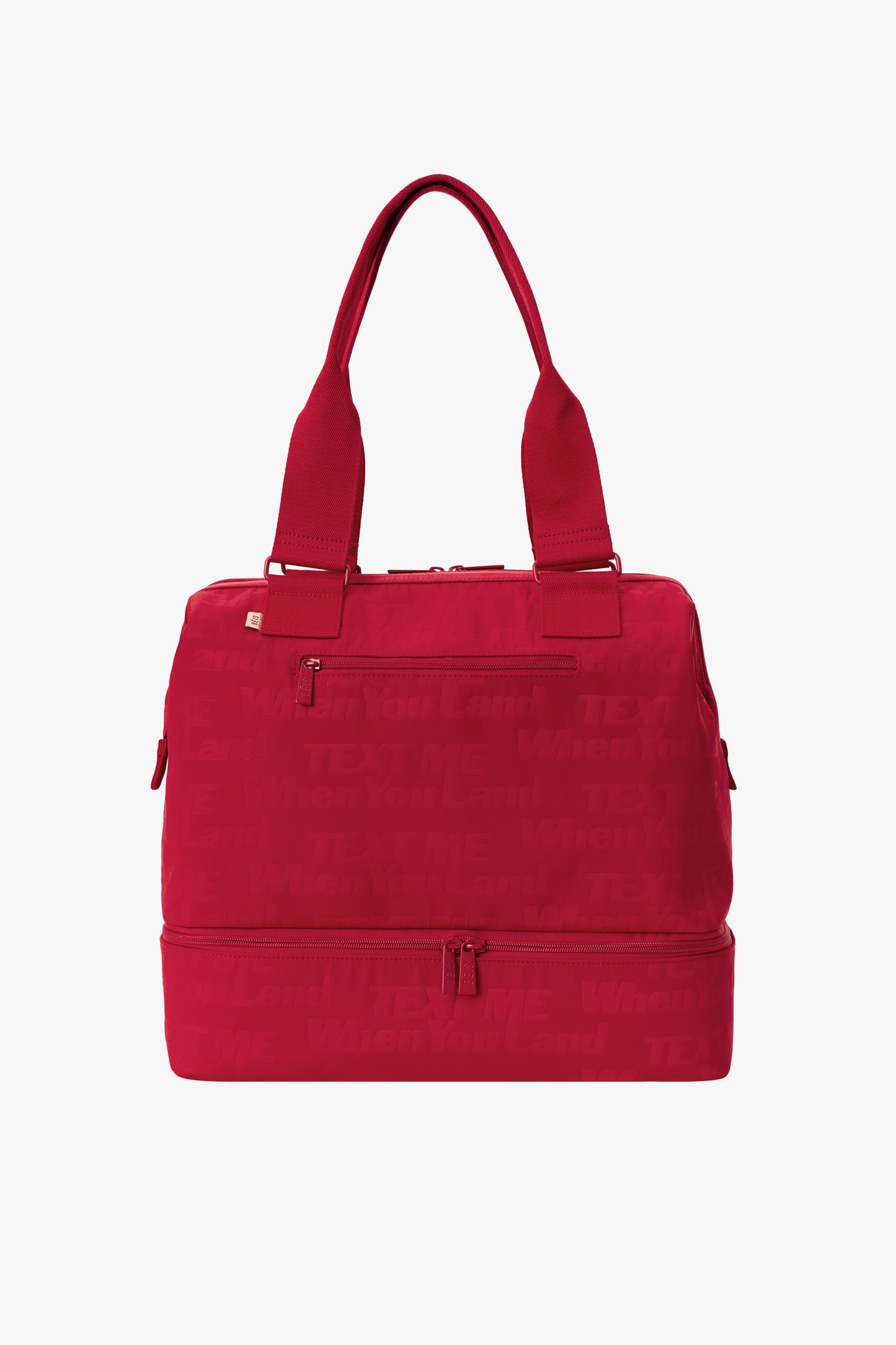 The Mini Weekender in Text Me Red