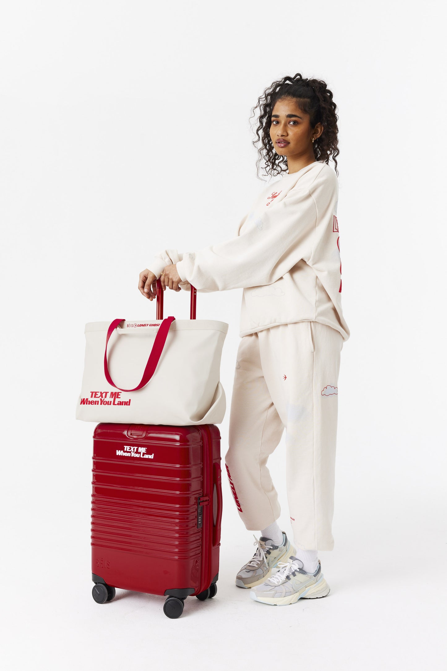 The Travel Tote in Ghost White