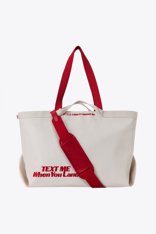 The Travel Tote in Ghost White