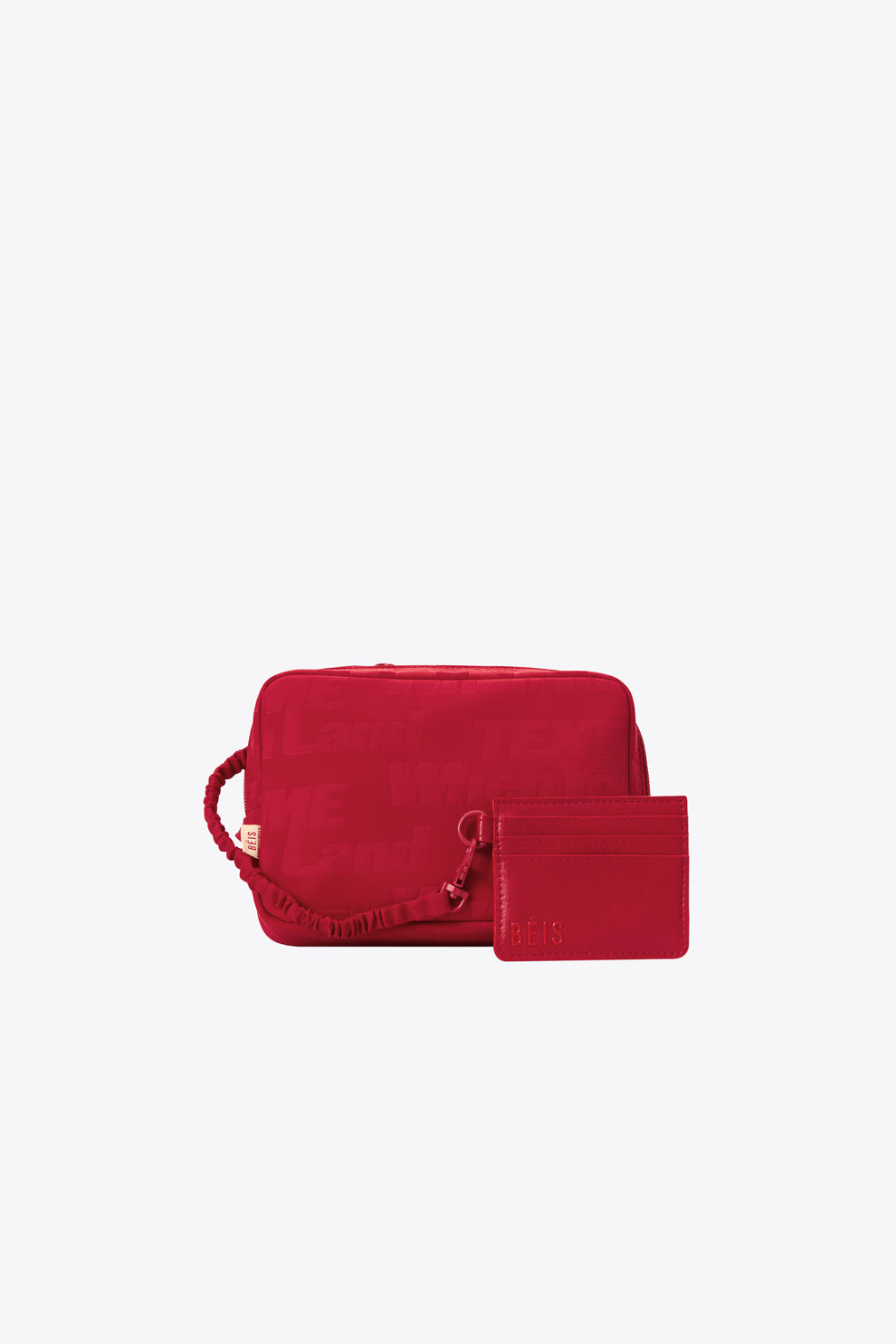 BÉIS x Lonely Ghost 'The Belt Bag' in Text Me Red - Red Crossbody Belt Bag & Fanny Pack