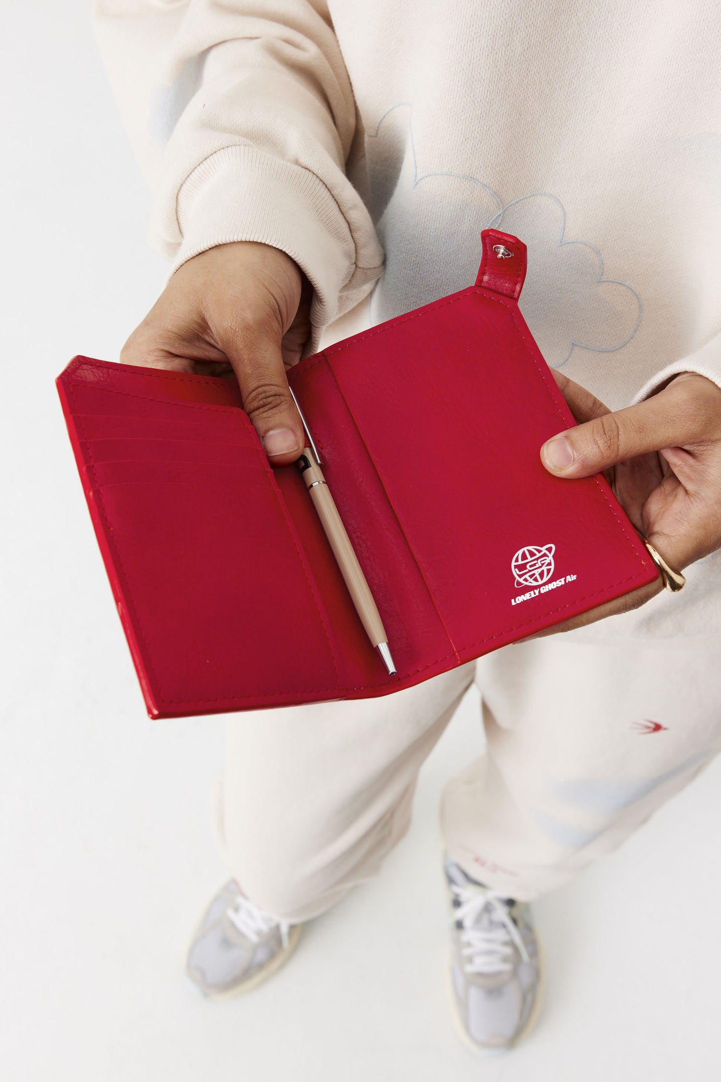The Passport & Luggage Tag Set in Text Me Red