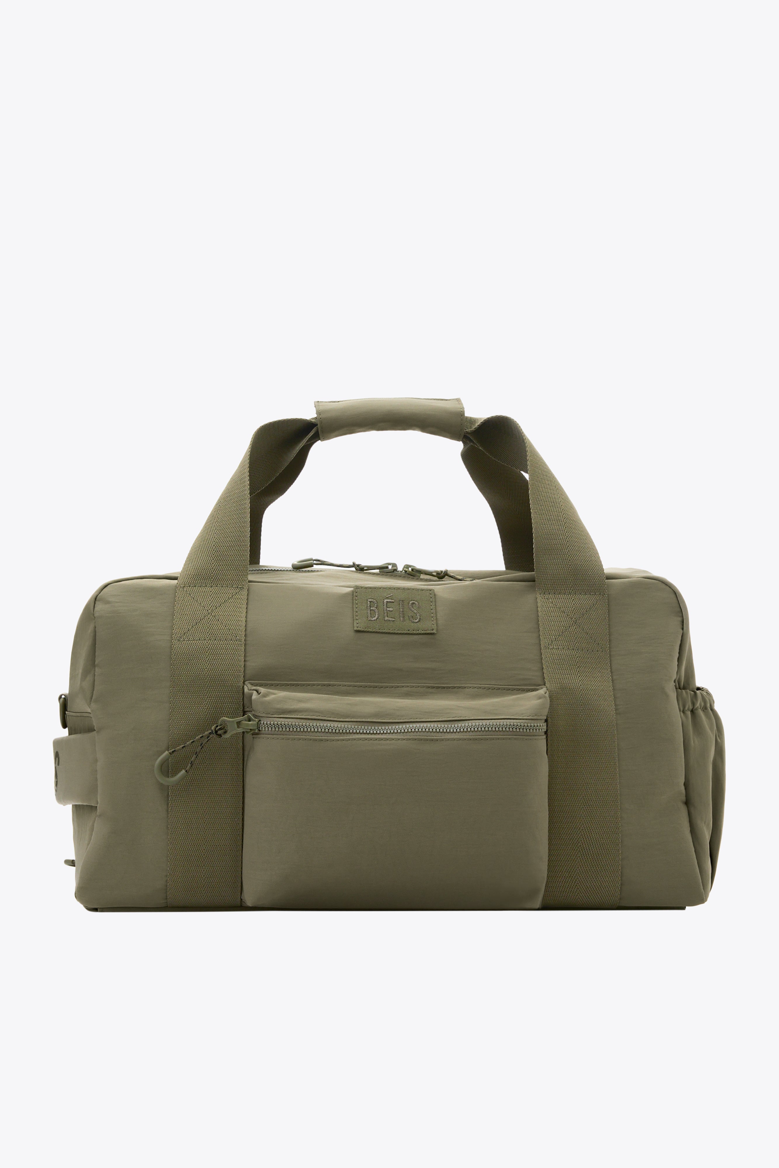 BÉIS 'The Sport Duffle' in Olive - Olive Green Sport Duffle & Gym Bag