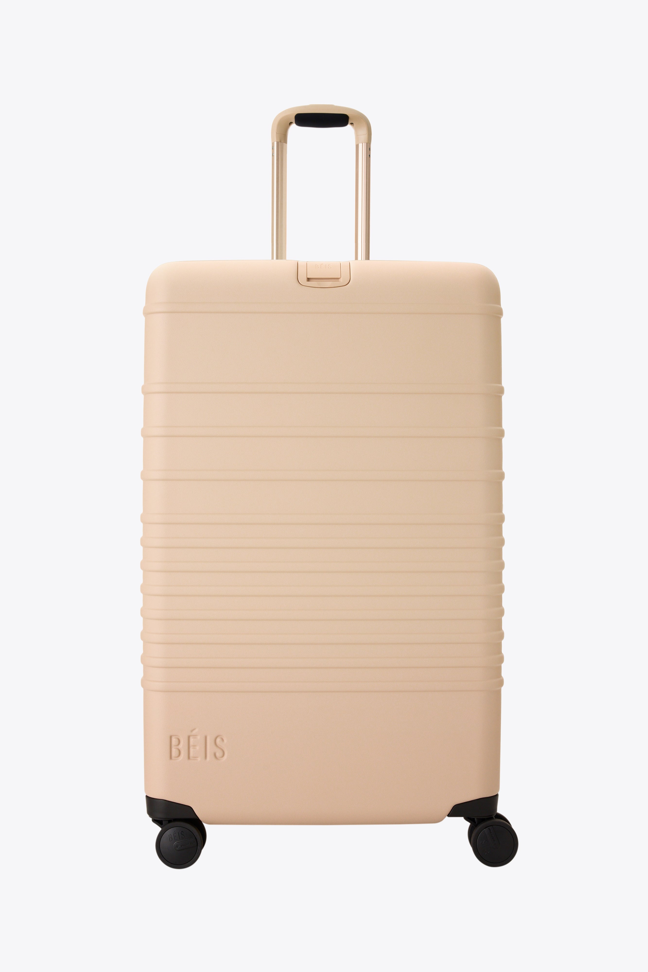 BÉIS 'The Large Check-In Roller' in Beige - 29 inch Beige Rolling Check in Luggage & Checked Suitcase