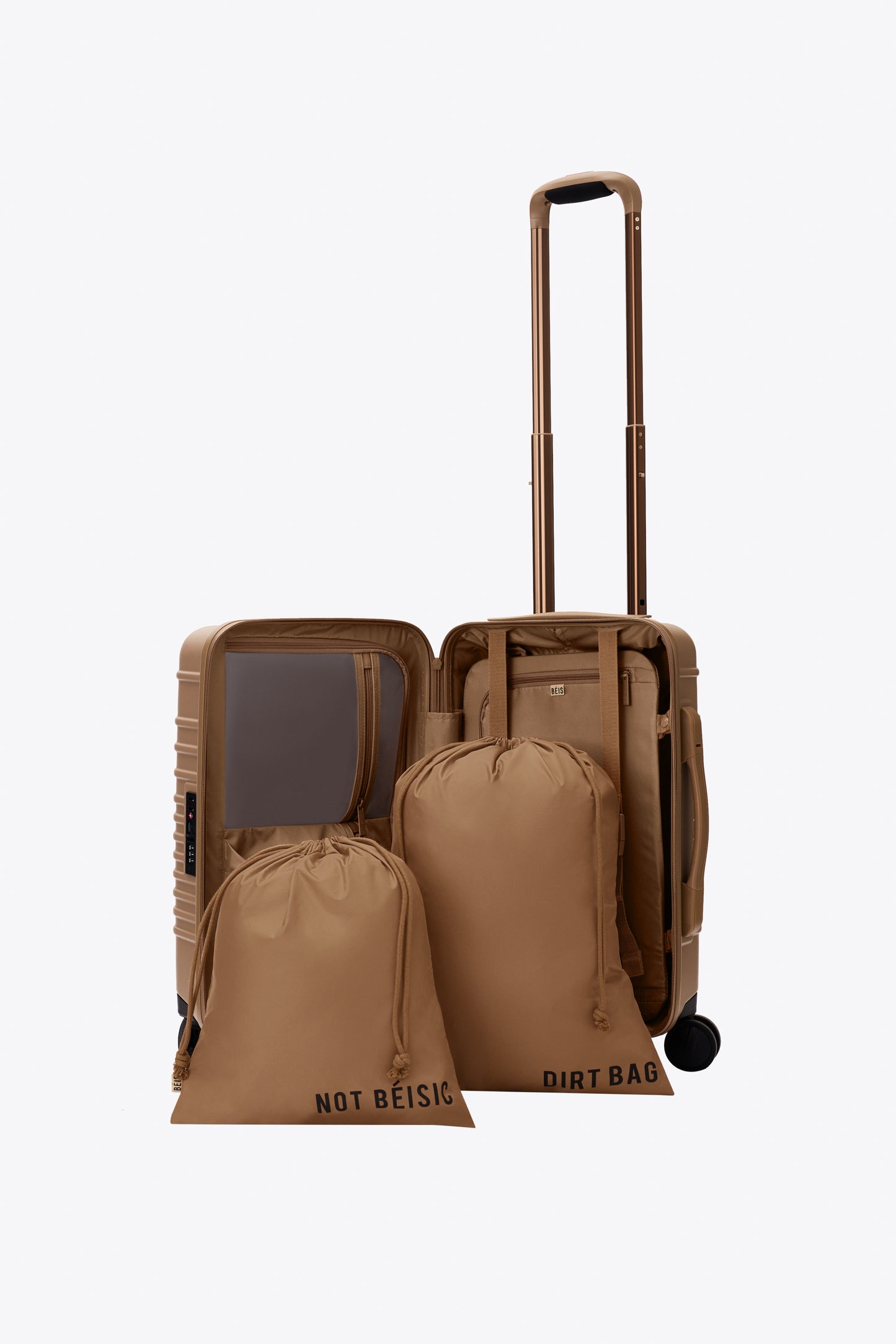 The Small Carry-On Roller in Camel