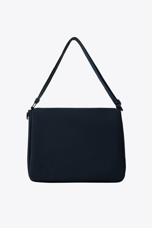 The Expandable Messenger Tote in Navy