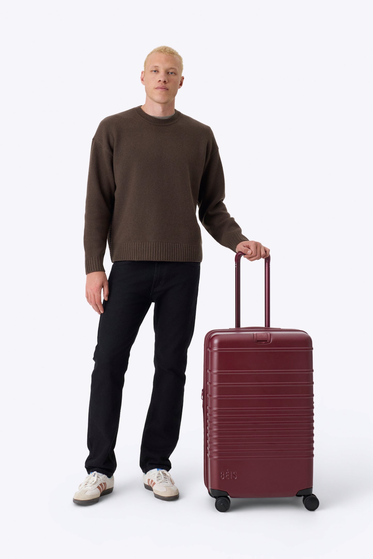 Resale The Medium Check-In Roller in Burgundy