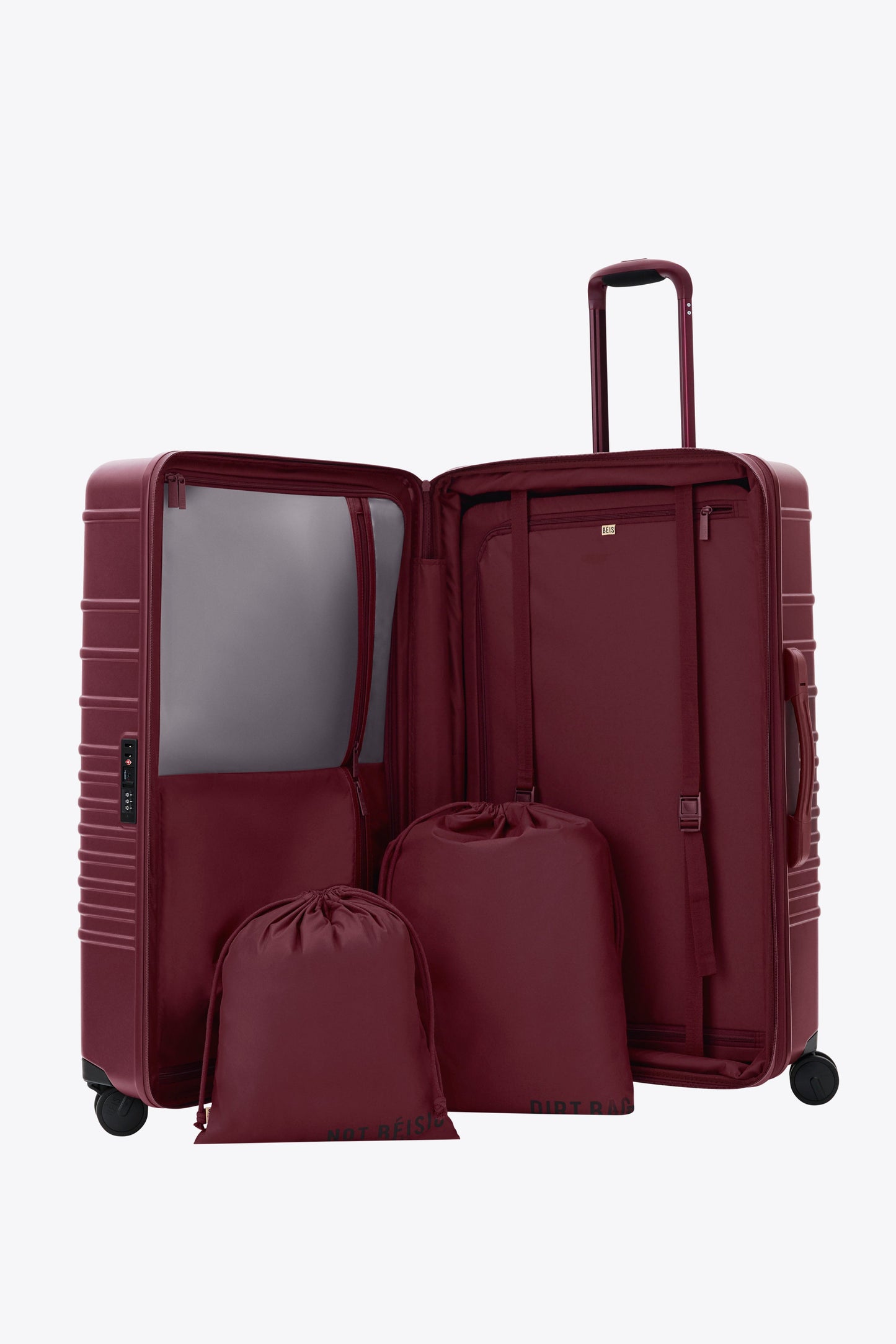 Resale The Large Check-In Roller in Burgundy