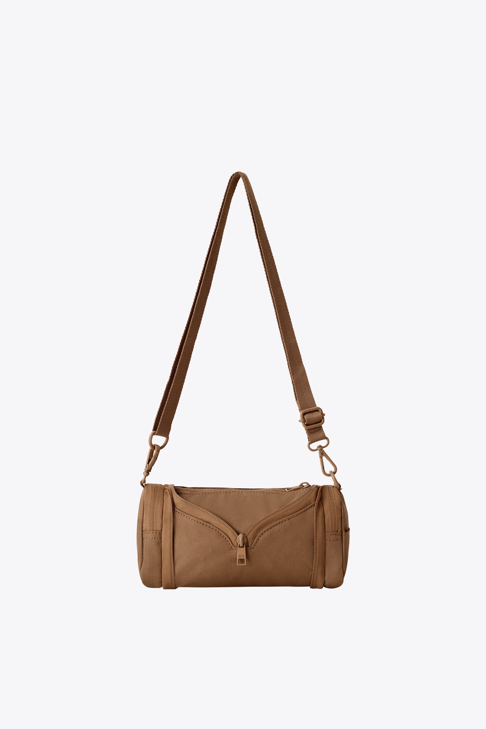 The Expandable Crossbody Charm in Camel