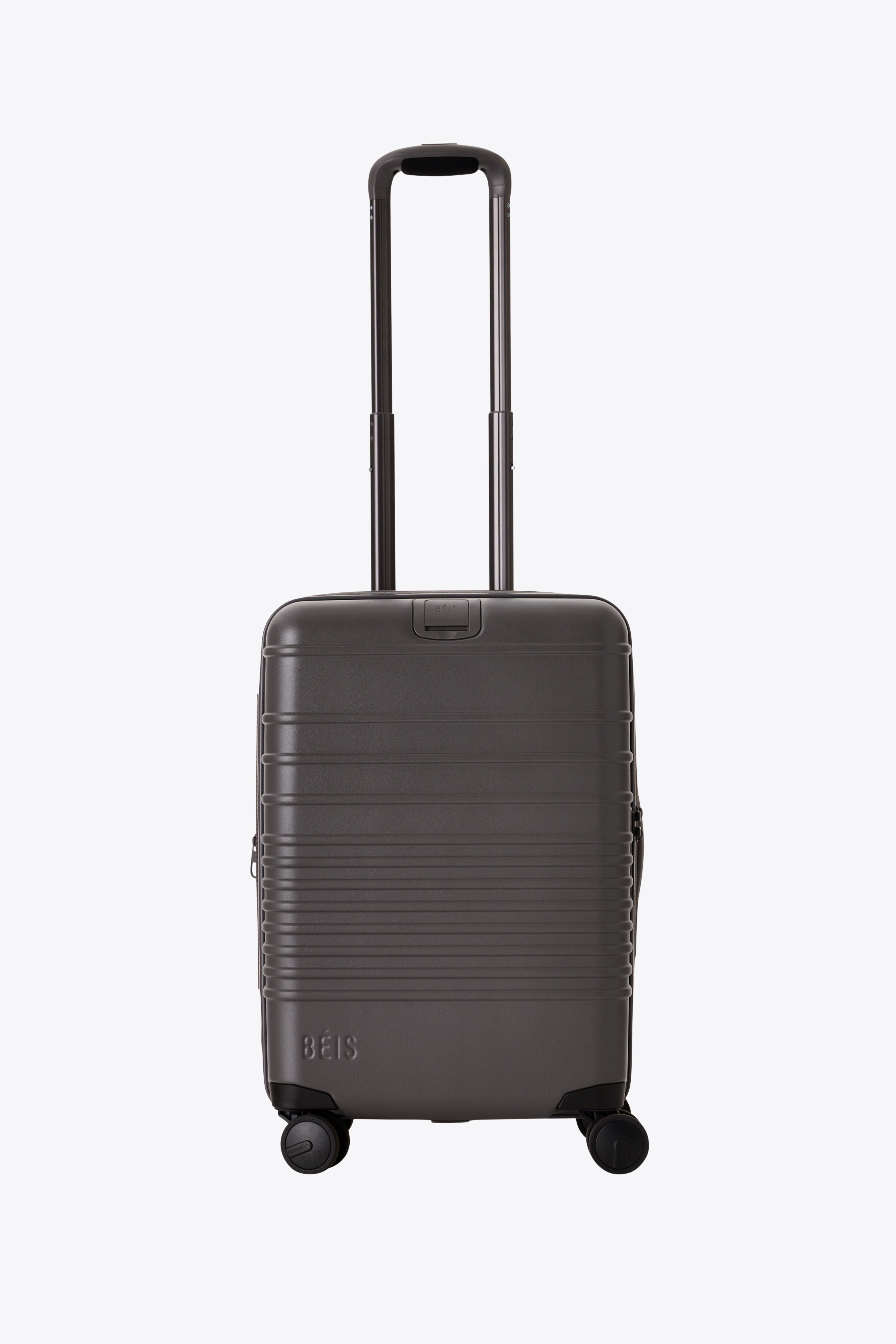 BÉIS 'The Carry-On Roller' in Charcoal - 21" Suitcase in Charcoal Grey
