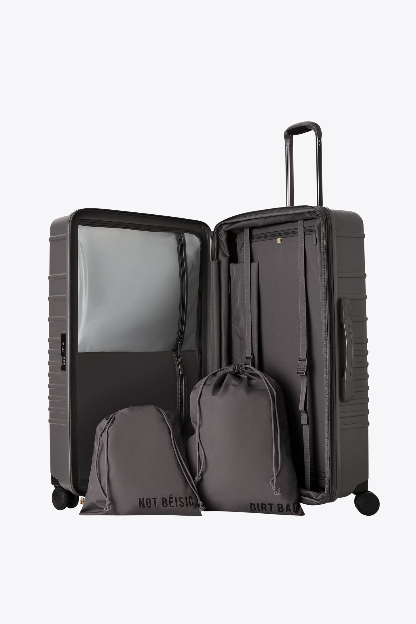 Resale The Large Check-In Roller in Charcoal