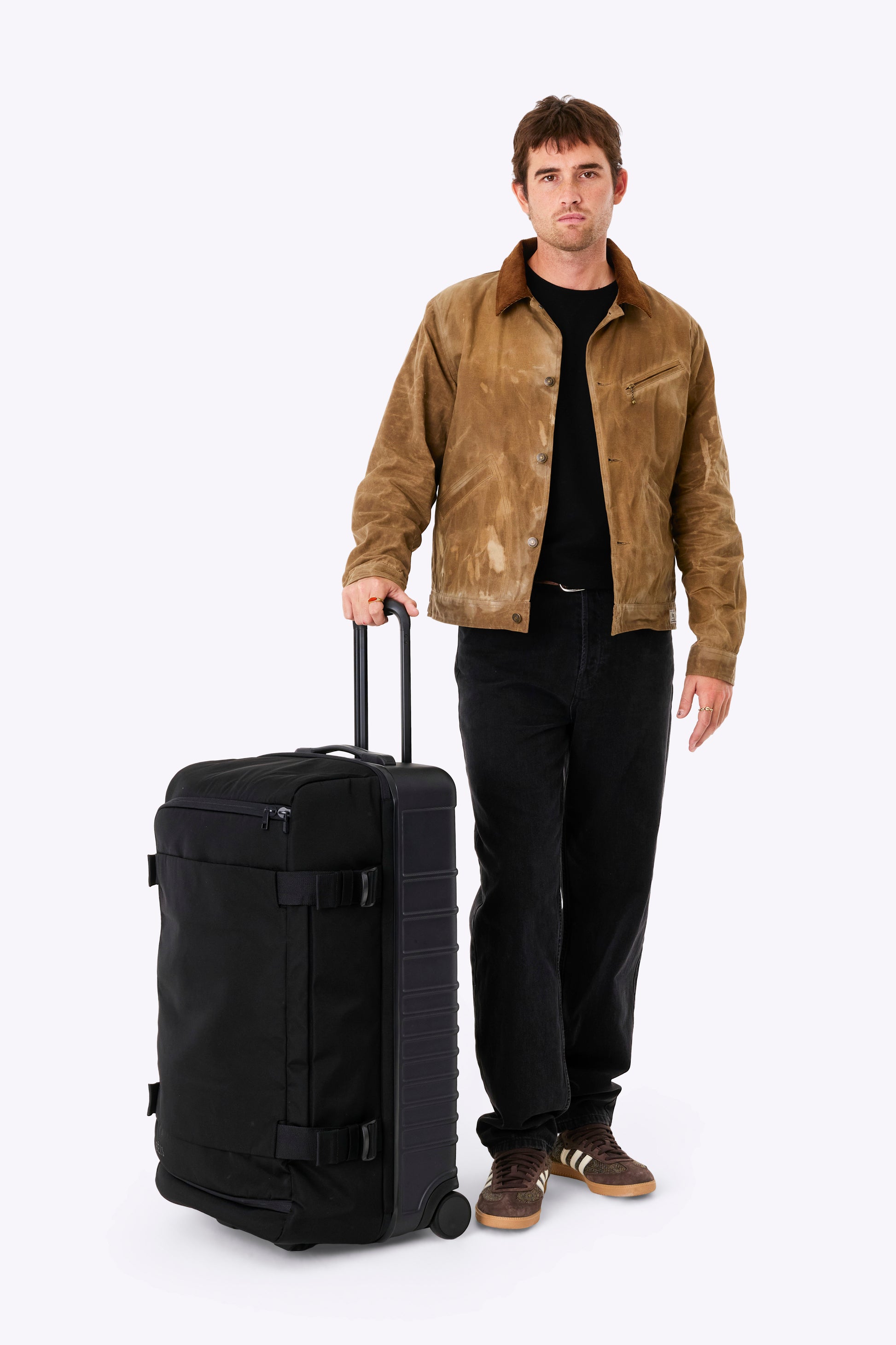 duffel bag for work travel The Pro-Rolling Duffle Check-In in Black