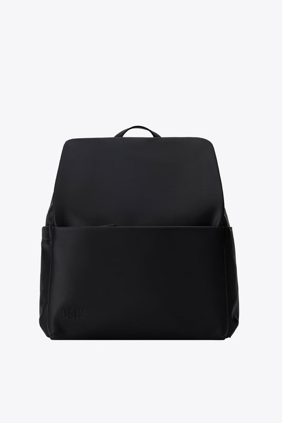 The Everyday Diaper Backpack in Black Vegan Leather