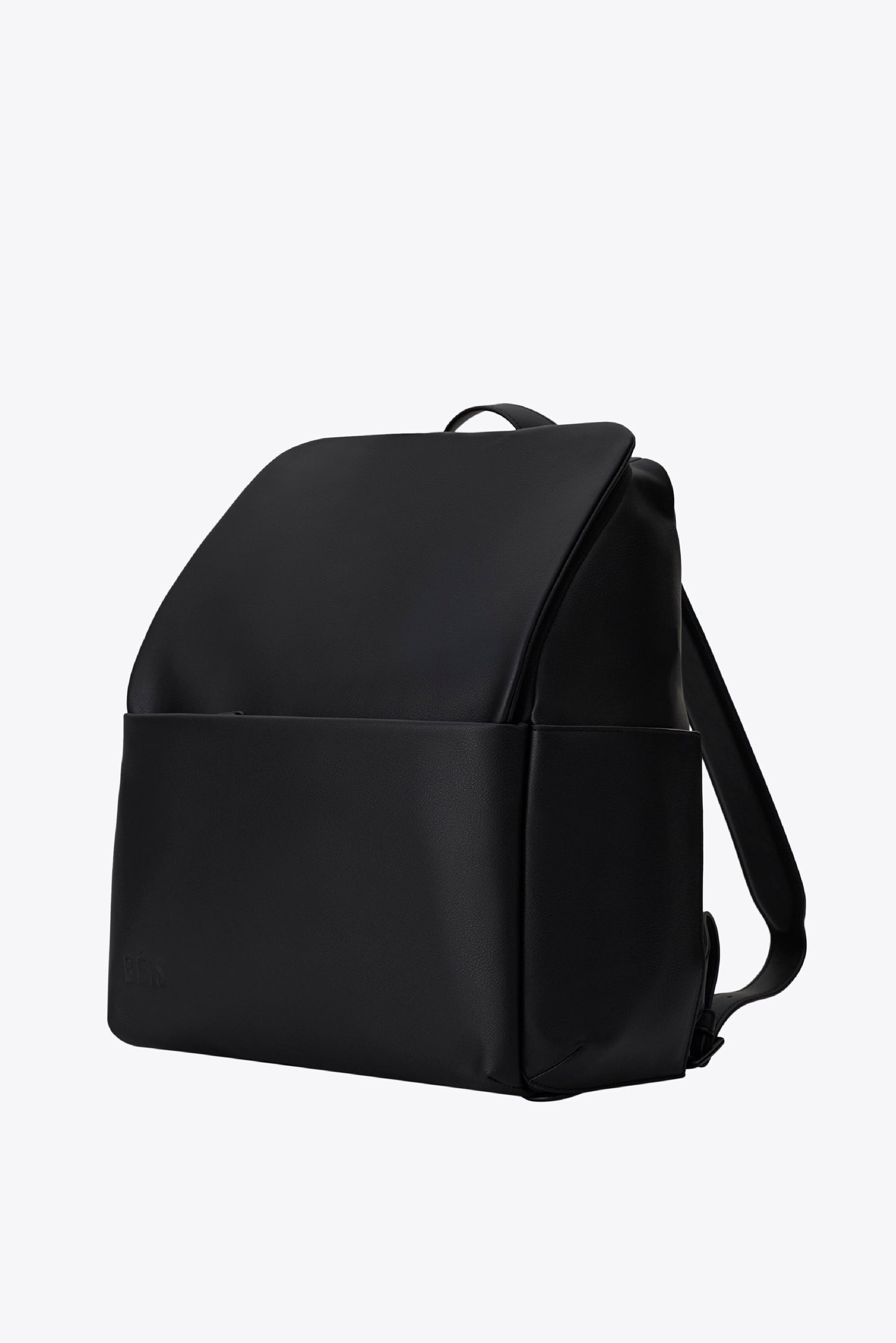 The Everyday Diaper Backpack in Black Vegan Leather